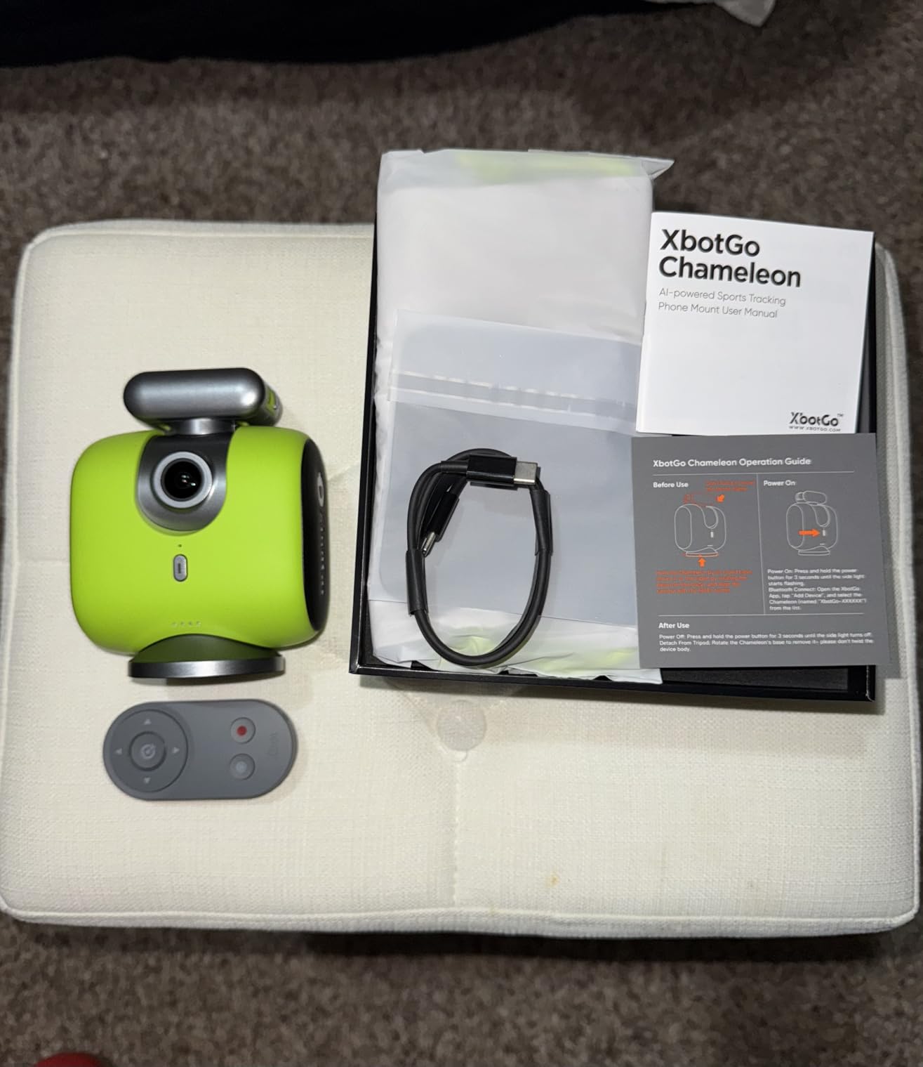 XbotGo Chameleon AI Auto Sports Action Camera - 4K 60FPS Soccer Camera and Basketball Tracking Camera for Team Sports, Live Streaming, No Subscription, Works with iOS & Android customer photo 1
