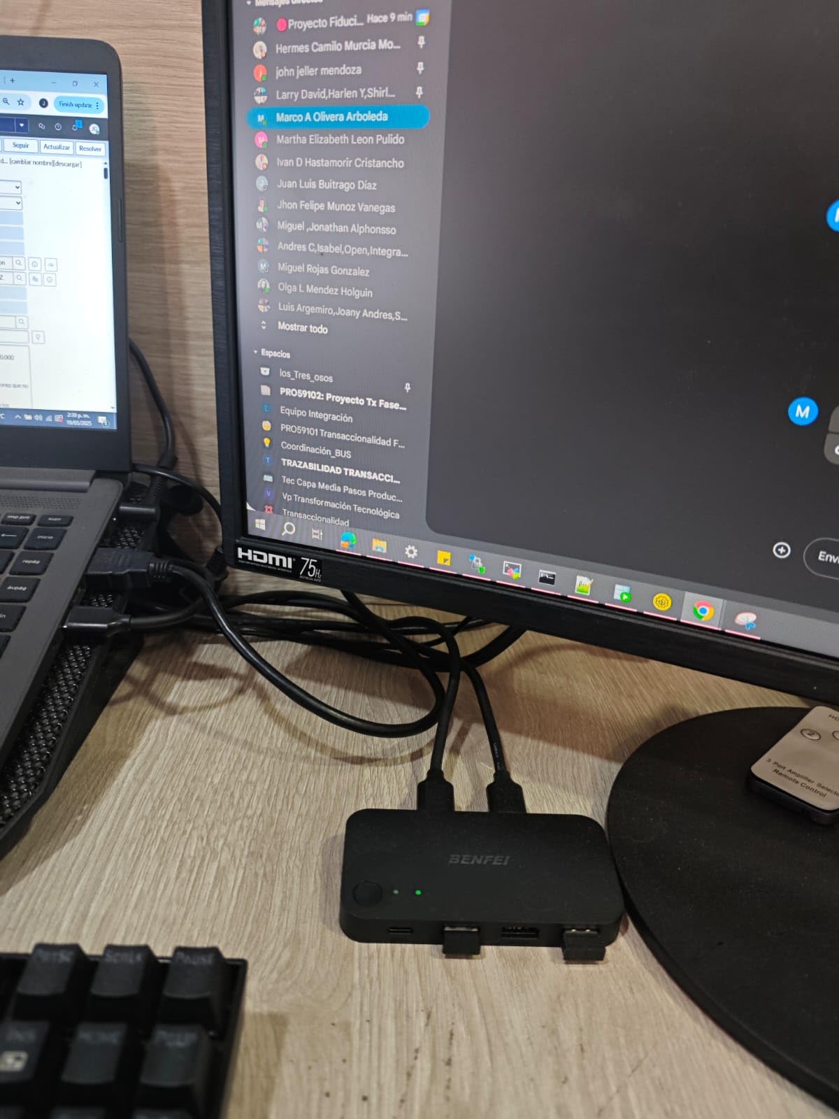 BENFEI USB 3.0 Switch, USB Switcher 2 Computers Share 3*USB 3.0 and 1*USB C with Remote Control for PC Mouse Keyboard Printer Scanner, USB KVM Switch Selector Compatible with Windows, Mac, Linux customer photo 2