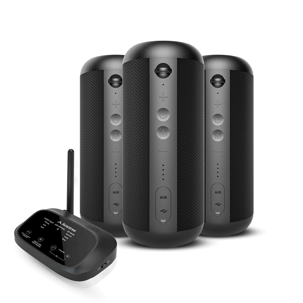 Avantree Harmony 2 - Multi-Room Wireless Speaker System with Bluetooth & Wired Inputs, Easy Setup, Expandable, 30ms Low-Latency Sync for Whole-Home, Meeting Rooms & Small Indoor Events customer photo 1