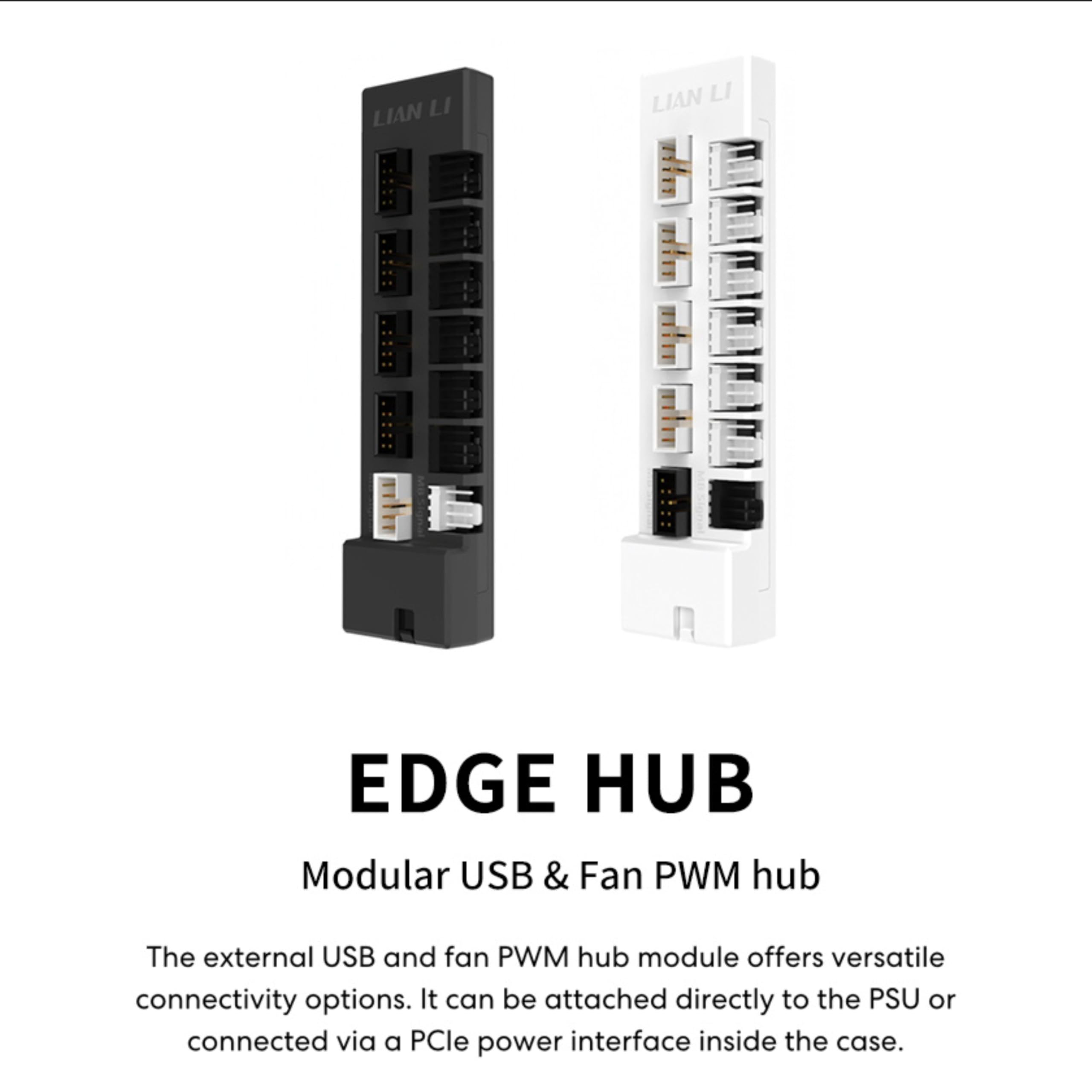 Lian Li Universal USB & PWM Fan Hub, Fan Controller with 4 USB Headers - 6 Fan Ports - Magnetic Mounting - 5V/4PIN - PSU/Motherboard Universal Case Compatibility (Black) customer photo 2