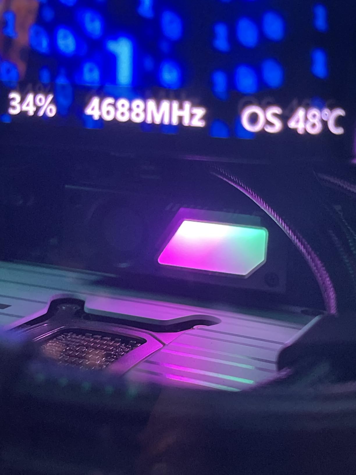 EZDIY-FAB Shield ARGB M.2 SSD Heatsink with Build-in 20mm PWM Fan, Premium Aluminum Design,5V 3-Pin ARGB Sync, High-Performance SSD Cooler for M.2 2280-Black-1 Pack customer photo 1