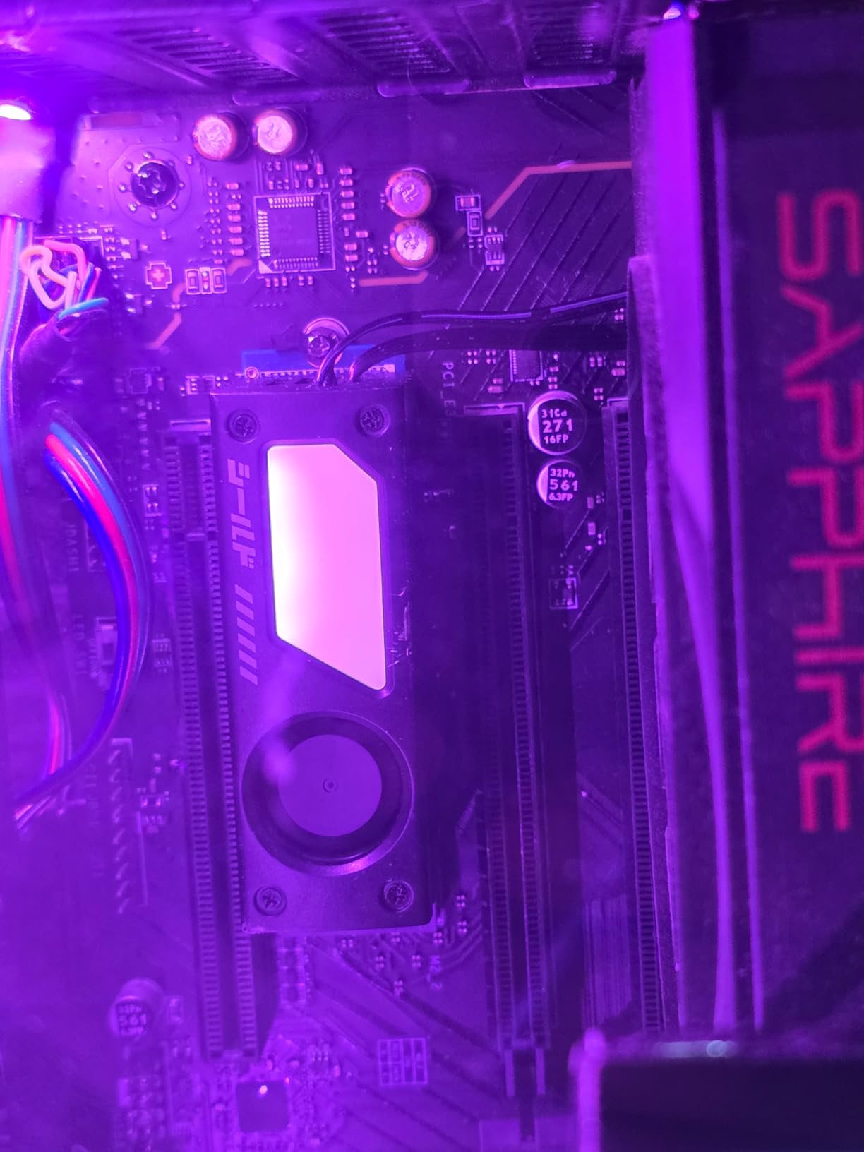 EZDIY-FAB Shield ARGB M.2 SSD Heatsink with Build-in 20mm PWM Fan, Premium Aluminum Design,5V 3-Pin ARGB Sync, High-Performance SSD Cooler for M.2 2280-Black-1 Pack customer photo 2