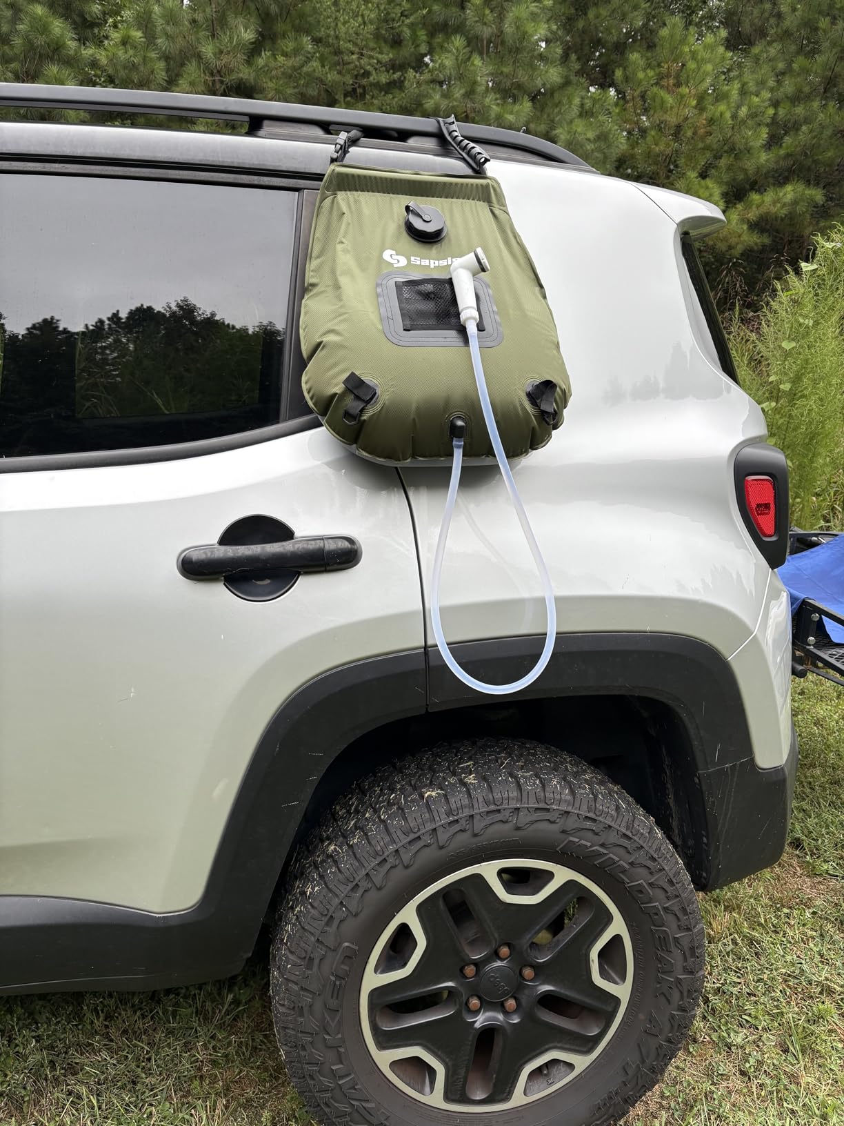 sapsisel Camping Shower Bag, 5 Gal/20L Solar Heating Camping Shower with Upgraded Hose and Shower Head, Portable Shower for Camping, Solar Shower customer photo 1