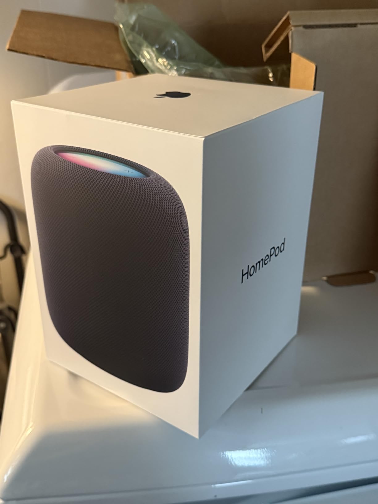 HomePod Smart Speaker 2nd Generation, Siri Speaker + Power Cable + Apple 1 Year Limited Warranty (Midnight) customer photo 1