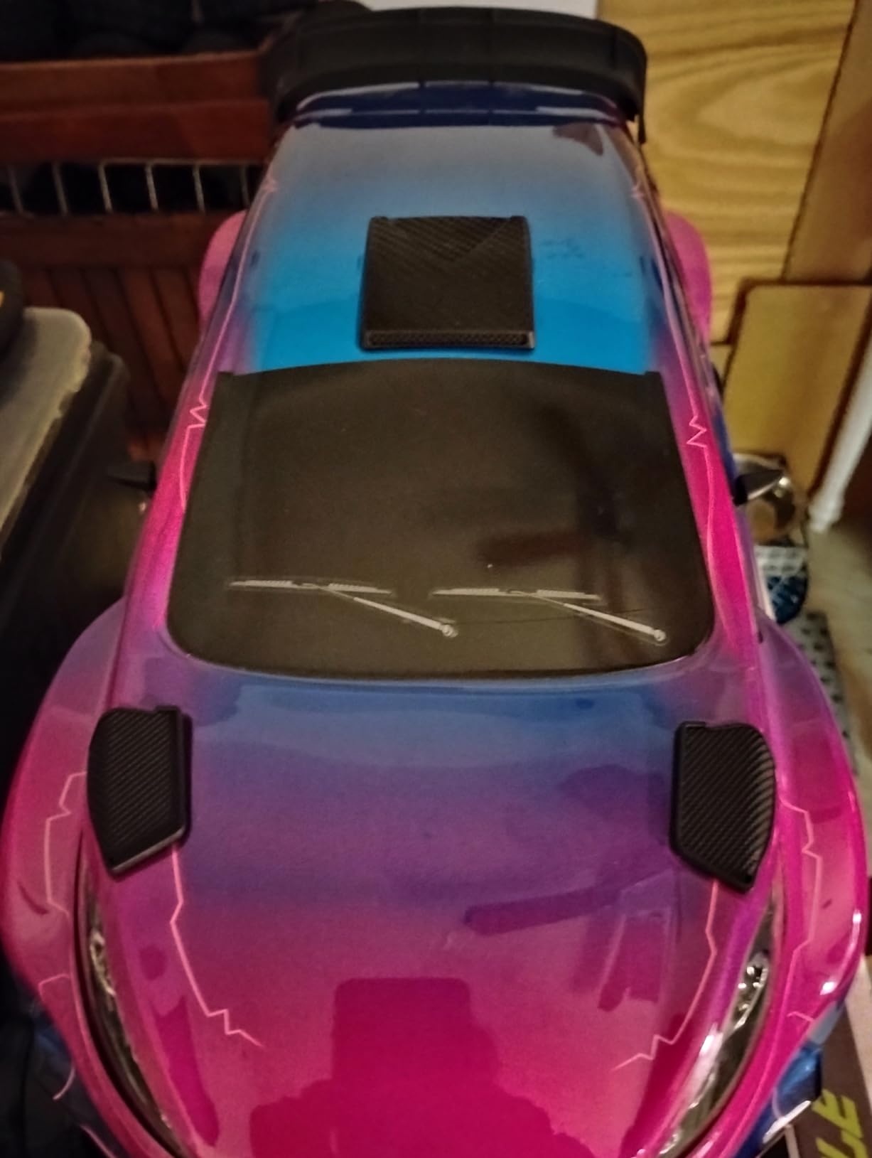 CROBOLL RLAARLO 1/10 Brushless Carbon Fiber RC Drift Cars for Adults with Gyro, Max 50 mph Fast RC Rally Car, 2.4Ghz All Terrain Remote Control Car 4x4 Hobby RTR customer photo 1