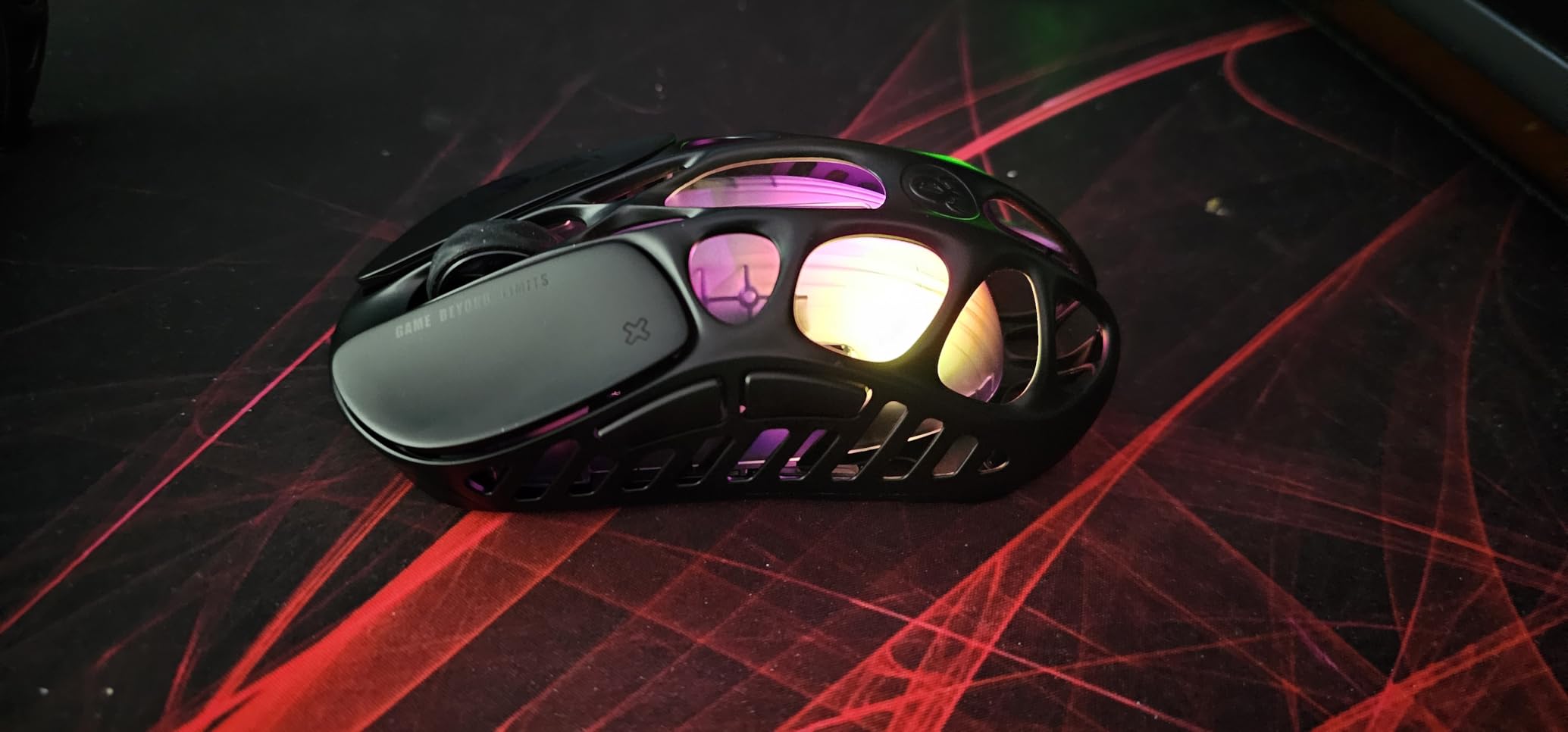 GravaStar Mercury X Wireless Gaming Mouse - 32,000 DPI PAW 3950 Sensor, 1000Hz Polling Rate, Only 49g, Magnesium Alloy Hollow Frame, RGB Lighting, 5 Programmable Buttons customer photo 1