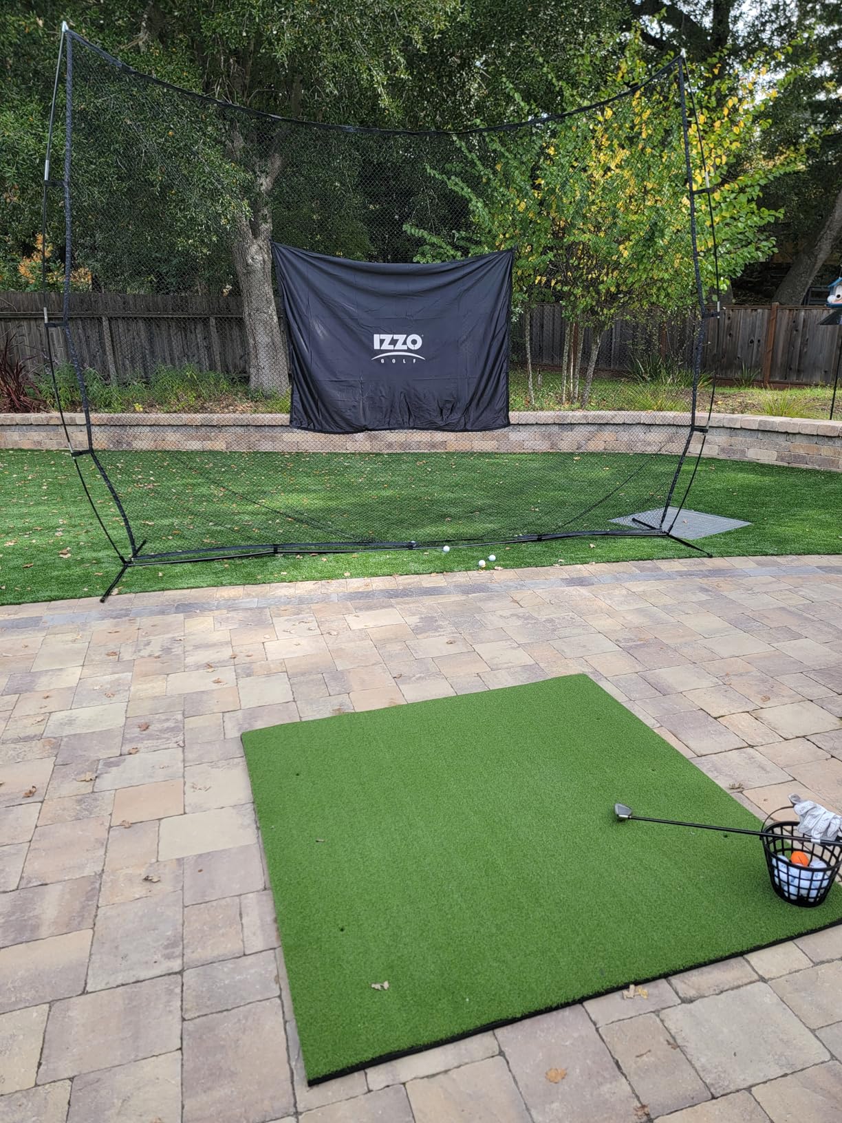 Bearwill Golf Mat 31mm, 5x4ft/5x5ft Golf Hitting Mats for Practice Outdoor Indoor, High-Elasticity Artificial Turf Mat for Garage Simulator Chipping Driving Training customer photo 2