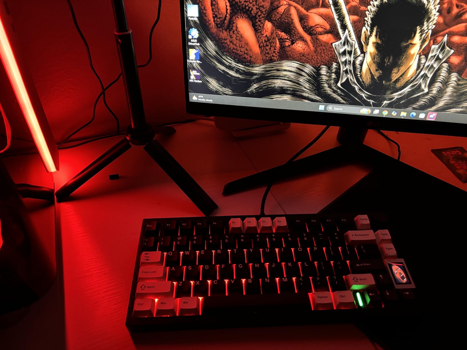 YUNZII AL80 Wireless Mechanical Keyboard, Full Aluminum CNC, Smart LCD Display, Hot Swappable Gasket Mount 75% Layout with Knob, BT/2.4G/USB-C, QMK/VIA Support for Win/Mac (Black, Cocoa Cream V2 Switch) customer photo 2