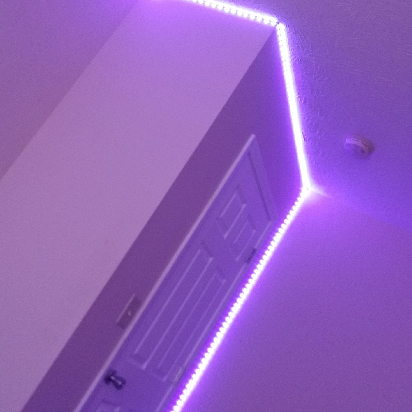L8star Battery Powered Led Strip Lights, 2x16.4Ft (32.8Ft),Two Sets of Strip Light with 4 AA Battery Box/USB RGB LED Lights, Remote and APP Control customer photo 2