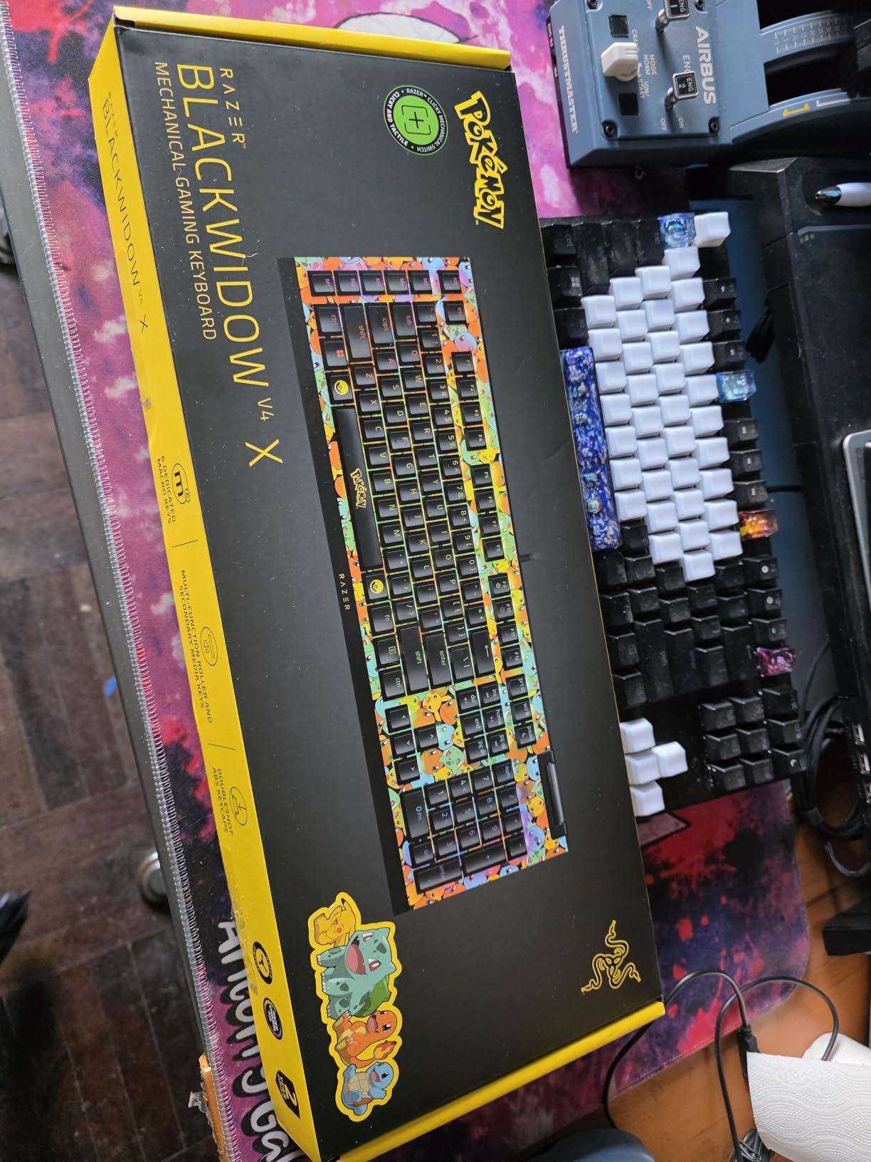 Razer BlackWidow V4 X Mechanical Gaming Keyboard: Green Switches Tactile & Clicky - 6 Macro Keys - Chroma RGB - Doubleshot ABS Keycaps - Sound Dampening & Stabilizers - Minecraft Edition customer photo 2