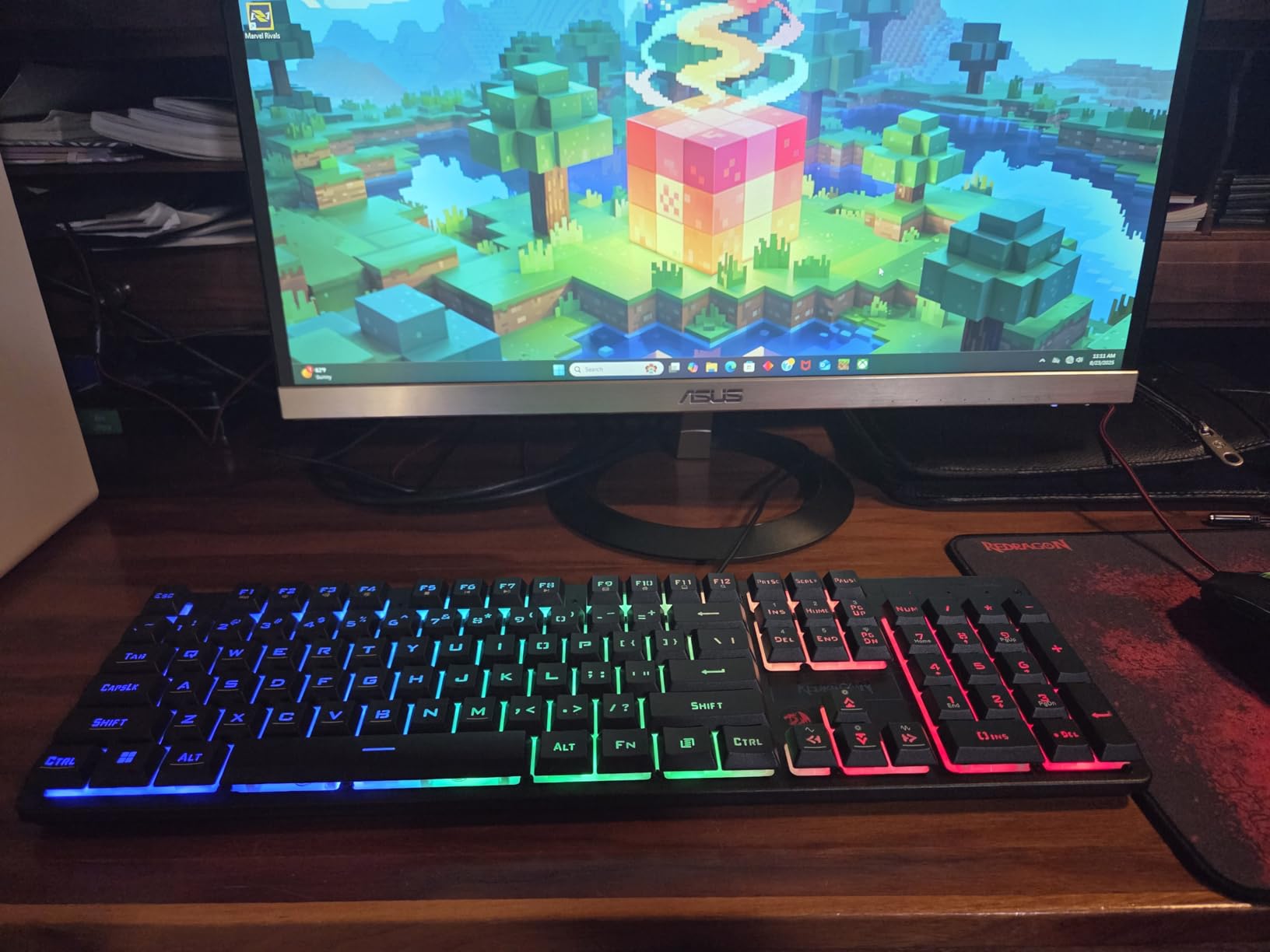 Redragon Updated S107 Gaming Keyboard and Mouse, RGB Gaming Keyboard and 10000 DPI Mouse Combo with 25-Key Anti-Ghosting, 1K Hz Programmable Mice with Software, Plug & Play to PC, Laptop [Upgrade] customer photo 2