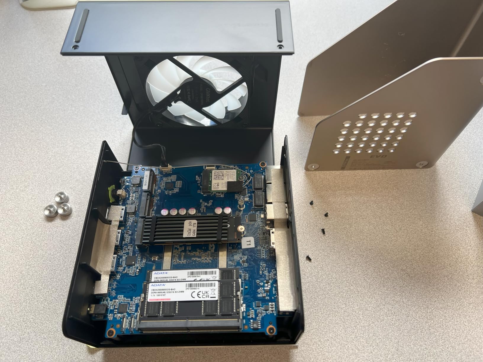 GMKtec Mini PC Workstation, Intel Core i9 13900HK(14C/20T) up to 5.4GHz, Mini Computer 32GB DDR5 RAM 1TB SSD, 8X USB Ports/COM/HDMI/DP Office Business customer photo 1