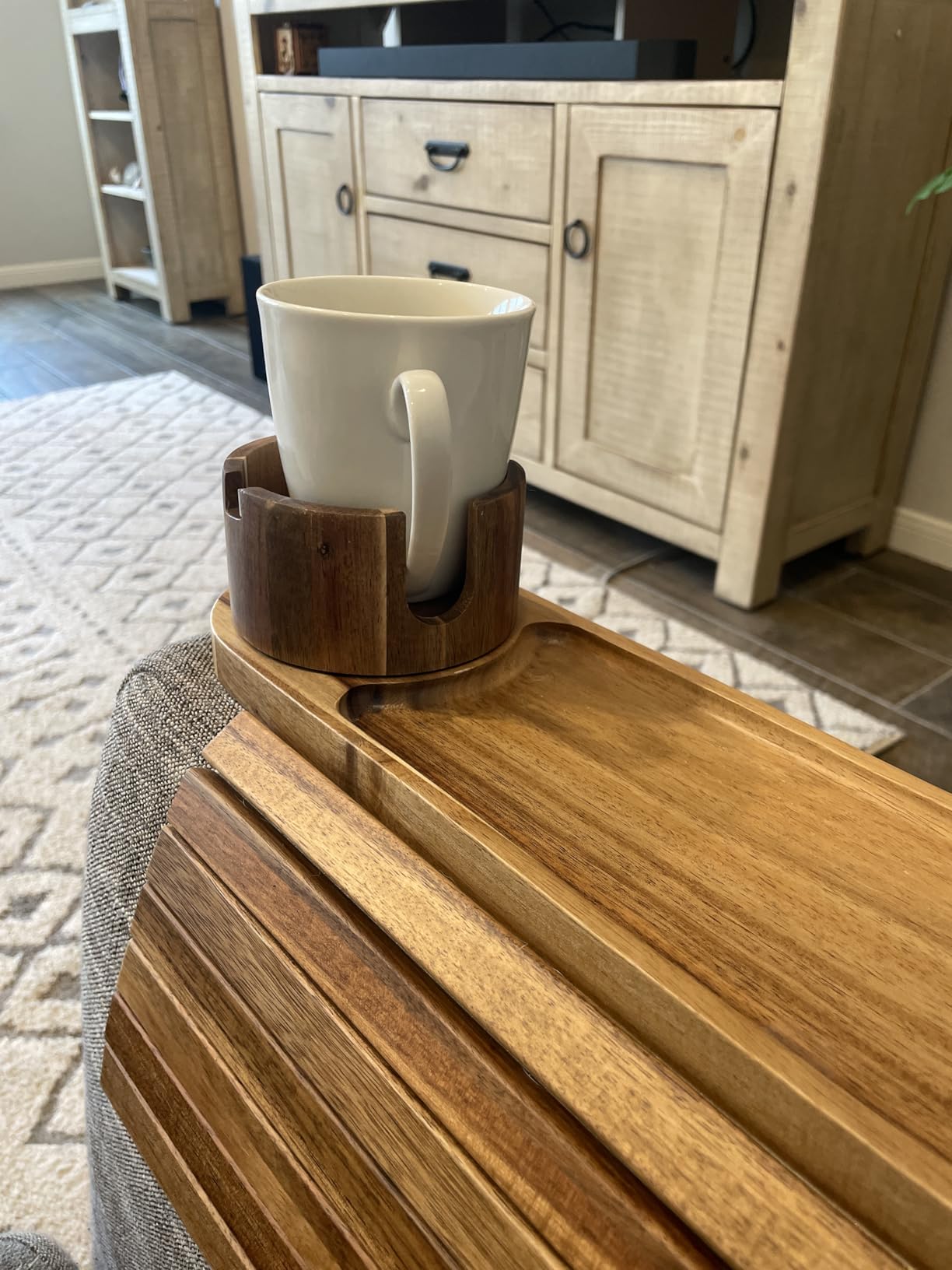 Couch Cup Holder Tray, 15.75