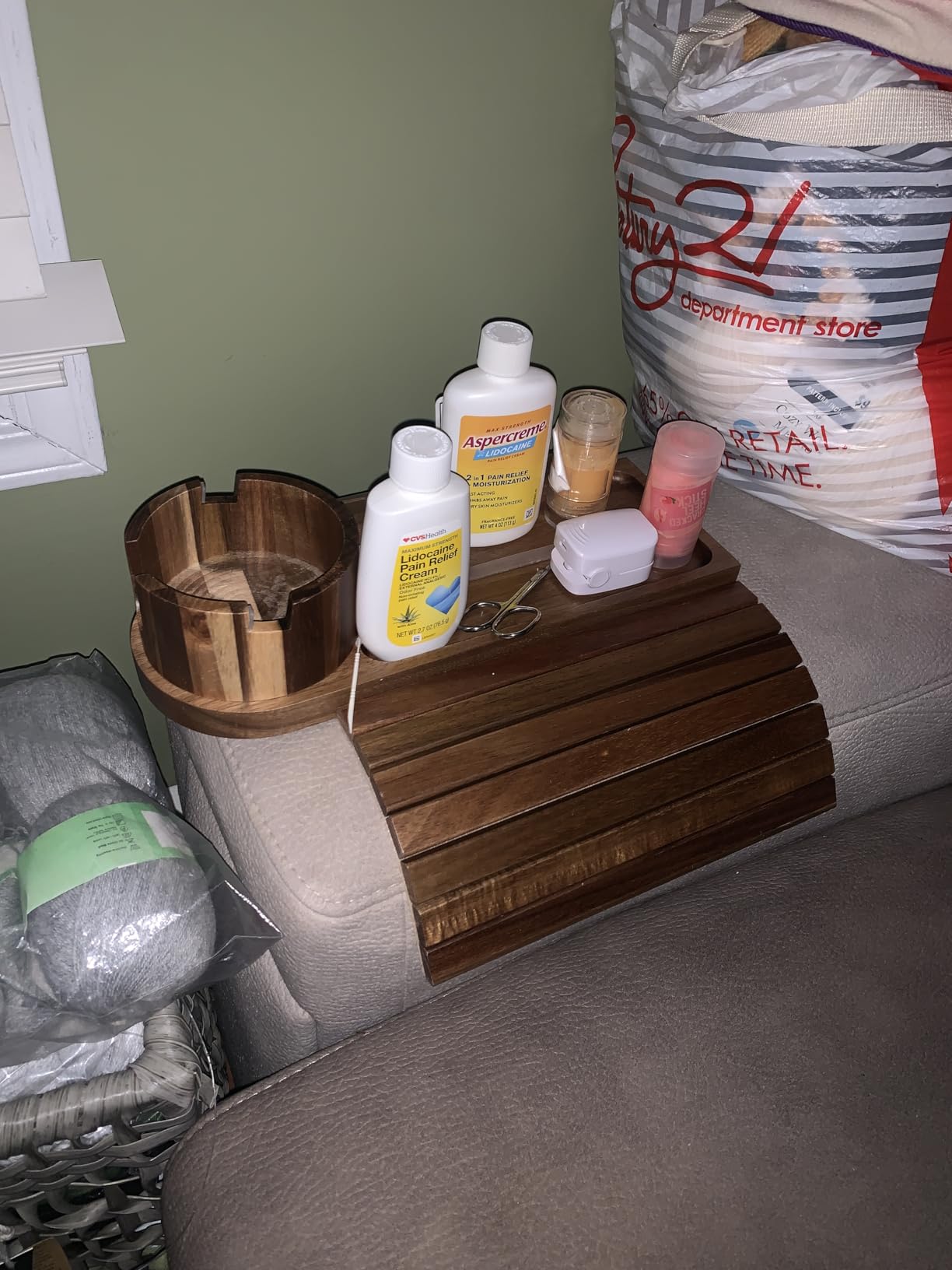 Couch Cup Holder Tray, 15.75
