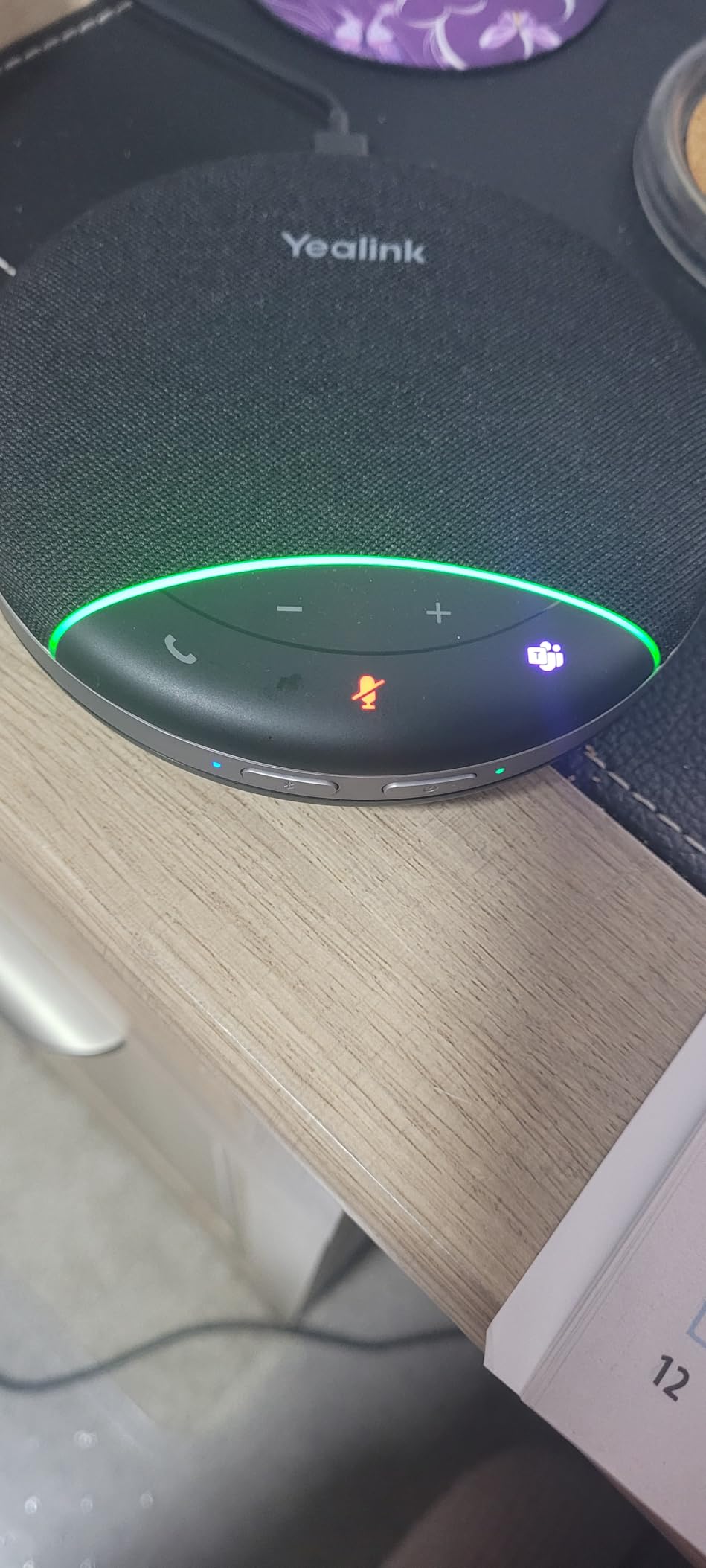 Yealink Sp92 Conference Speaker and Microphone Teams Certified Mic with AI Noise Cancelling 20H Call Time USB Speakerphone for Small Meeting Room customer photo 1