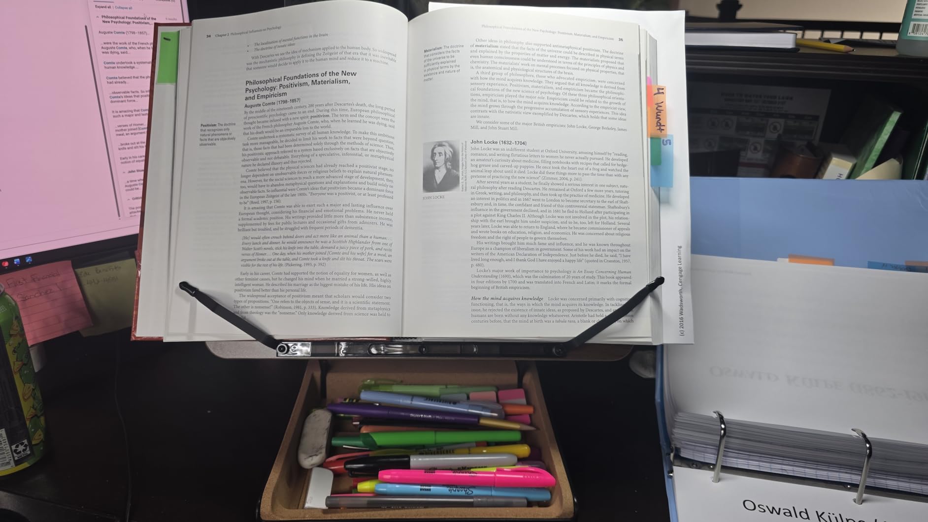 Book Stand with Storage, Book Holder for Reading Hands Free, Wooden Cookbook Stand for Kitchen Counter, Adjustable Reading Stand for Desk, Recipe Stand, Book Prop for Book Lovers customer photo 1