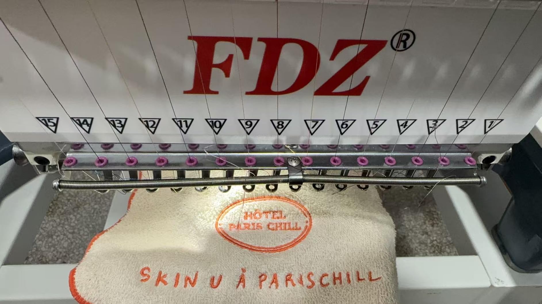 Embroidery Machine with 12 Needles, 9.45