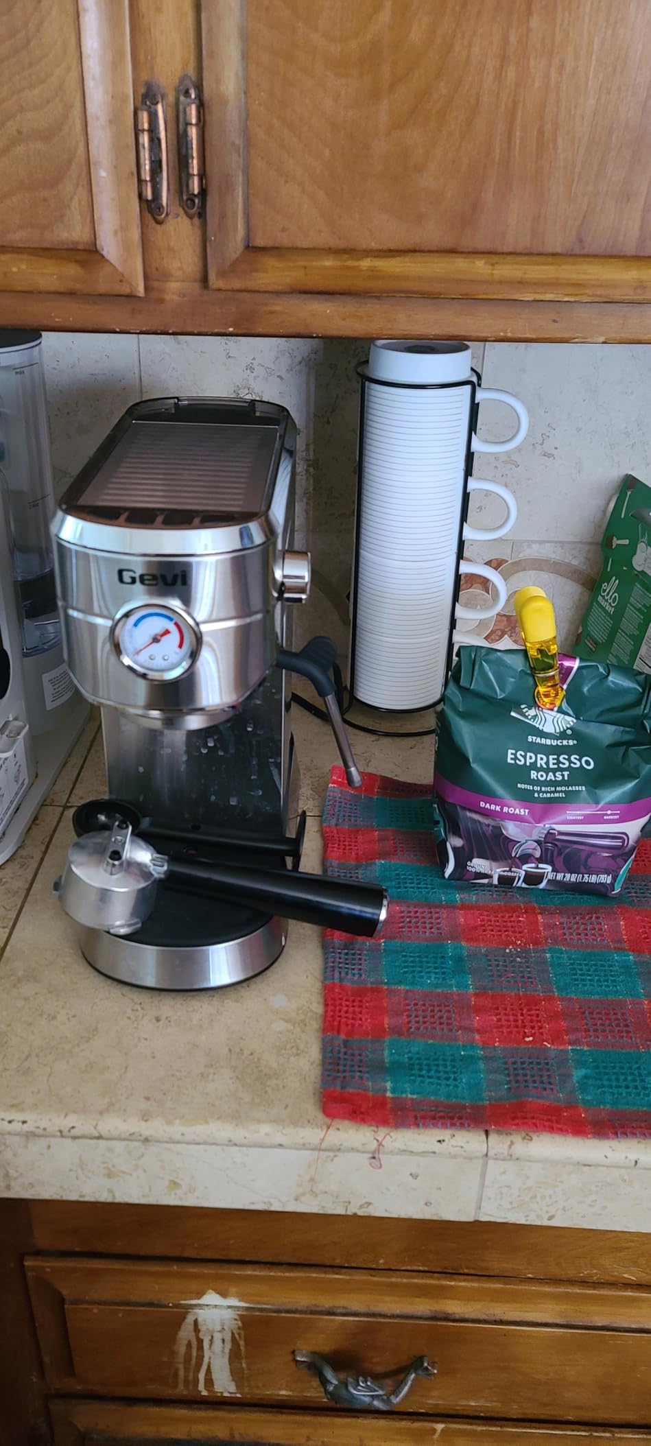 Gevi Commercial Espresso and Coffee Makers, Professional 20 Bar Espresso Maker with Milk Frother, Stainless Steel customer photo 1
