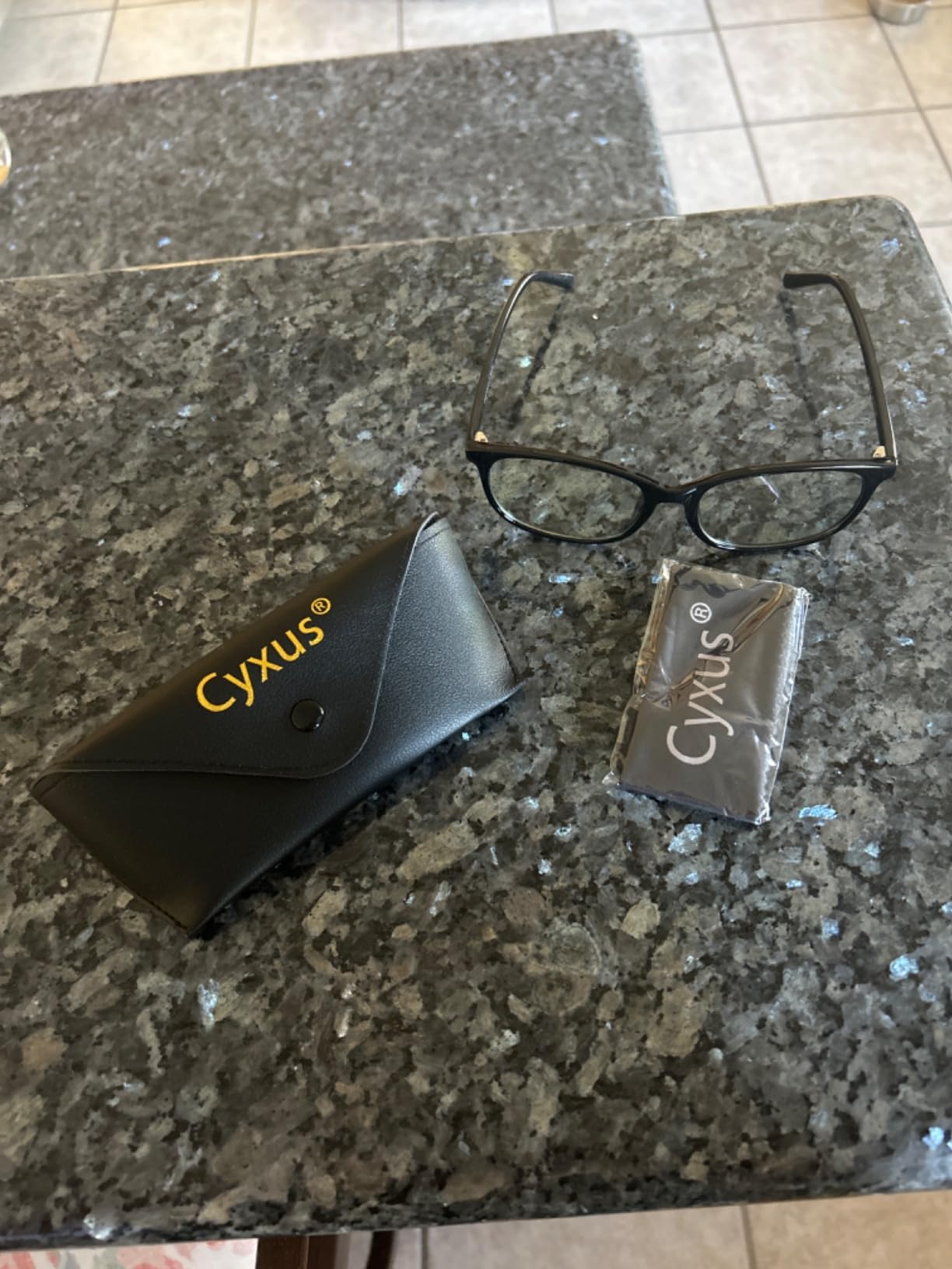 Cyxus Blue Light Blocking Glasses Photochromic Men Square Computer Gaming UV400 Protection 8208iT43 customer photo 1