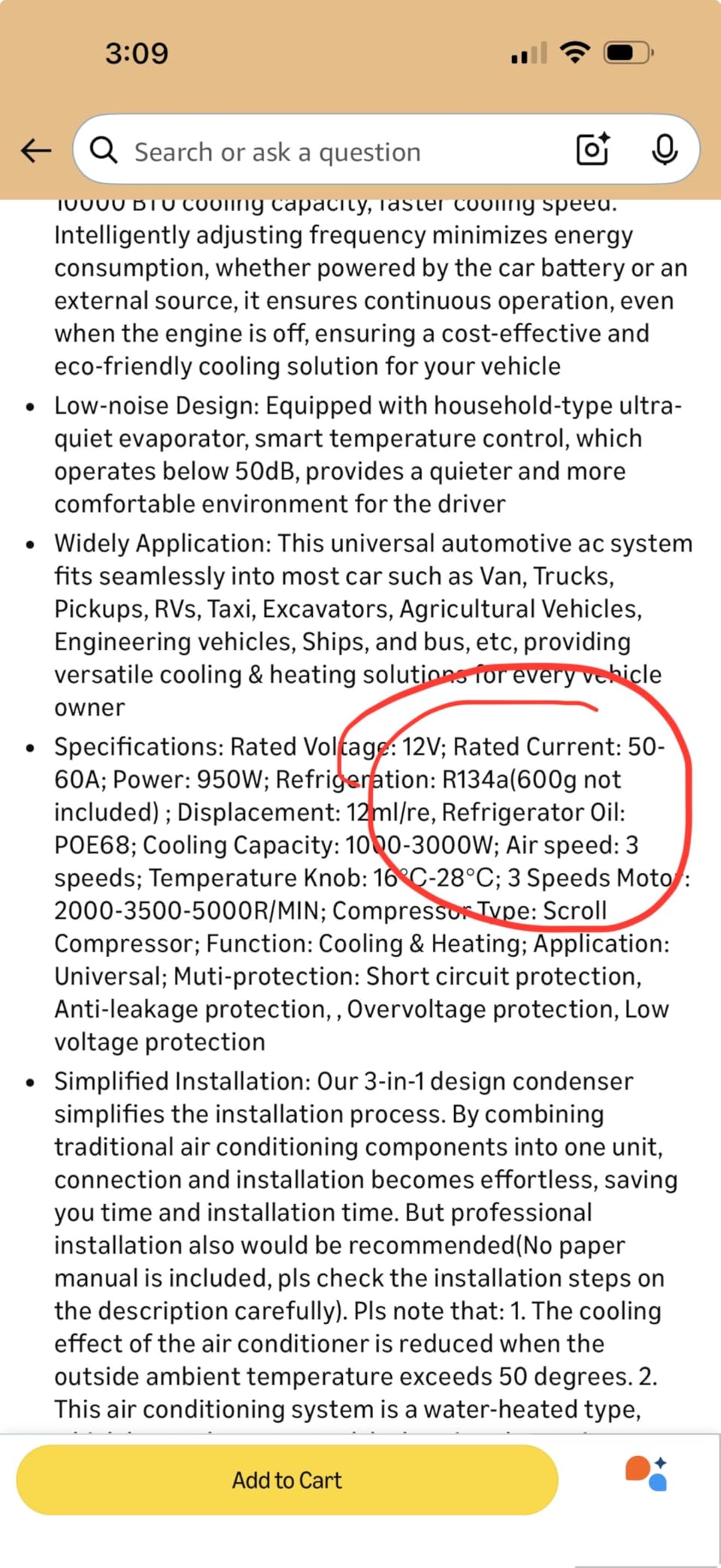 Universal Under Dash Electric Air Conditioner Heating and Cooling 12 Volt DC 10000 BTU A/C Unit Kit, AC Heater System with Evaporator Condenser Compressor for Car RV Van Truck ATV Pickup Tractor customer photo 1