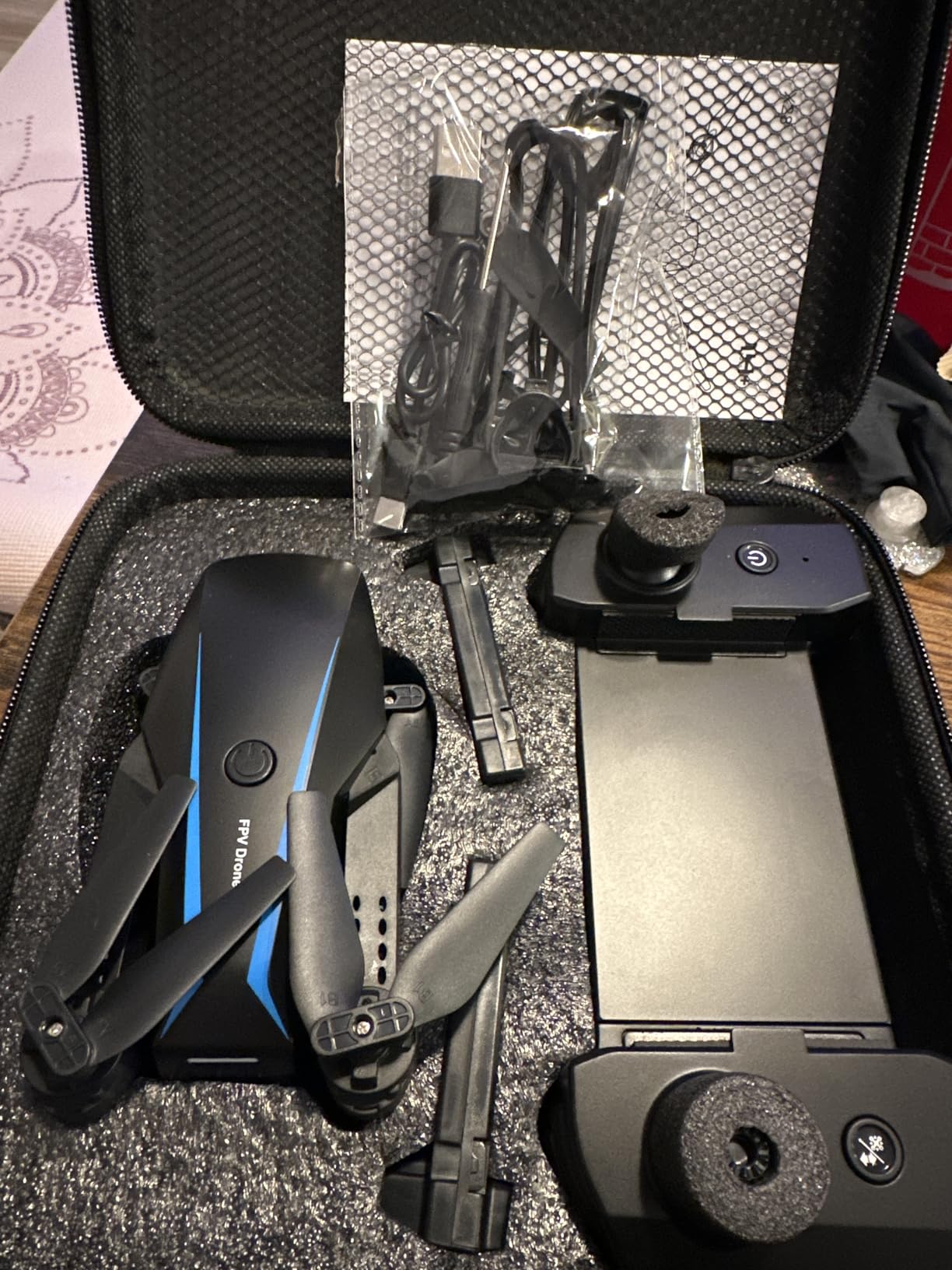 Drone with Camera - Drones for Adults, with 2 Batteries, Carrying Case, Propellers, 1080P HD Foldable Drone with Stable Hover, Trajectory Flight, Gravity Control, One Key Take Off/Land, 3D Flip customer photo 1