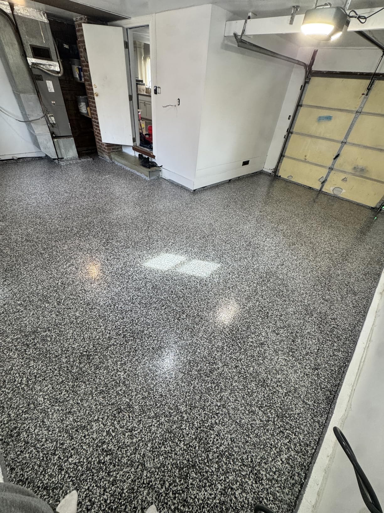 DWIL Garage Floor Epoxy Kit, Garage Floor Paint with Tools, Epoxy Coating for Concrete - High Gloss, Water-based, Low Odor - 1 Car Kit, Light Gray customer photo 2
