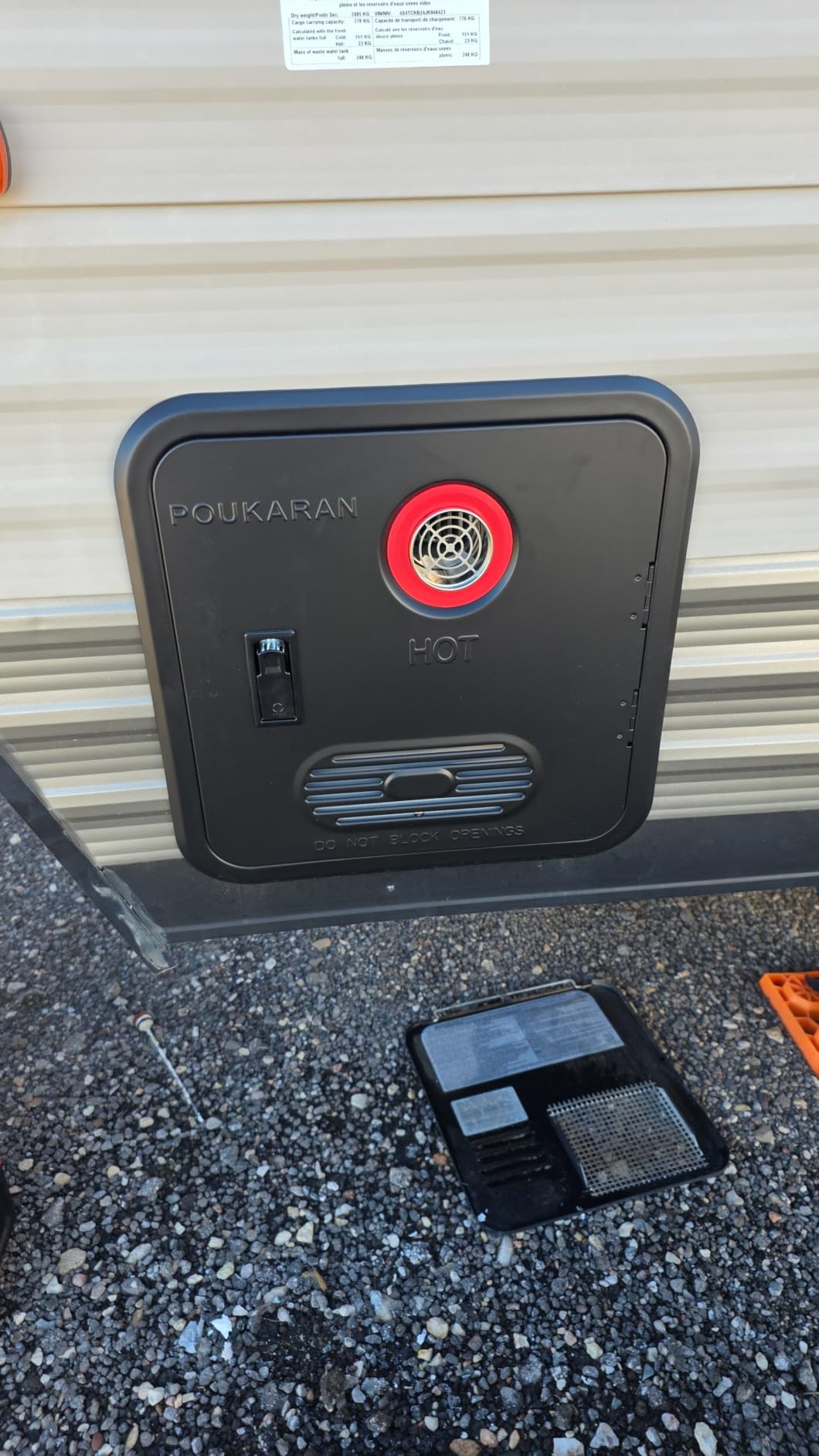 Poukaran 65,000 BTU RV Tankless Water Heater, High Altitude Available, DC 12V CSA Certificated, with 15x15 inch Black Door, On Demand Instant Hot Water Heater, Compatible with all RVs customer photo 1