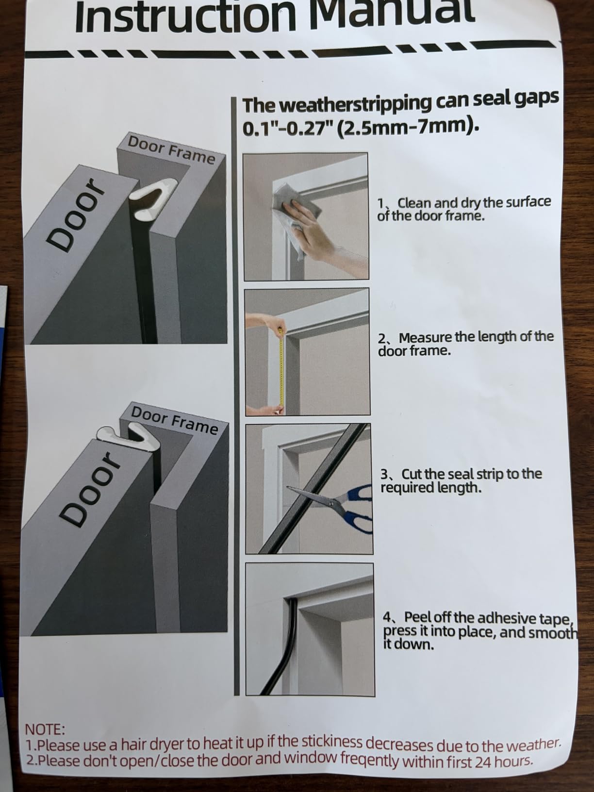 V Shape Thin Foam Weather Stripping Door Frame Seal Strip 19.7FT White, Draft Stopper, Insulation Winter, Weatherstripping, Gap Sealing, Soundproofing, Self-Adhesive Used for Exterior Front Door Side customer photo 1