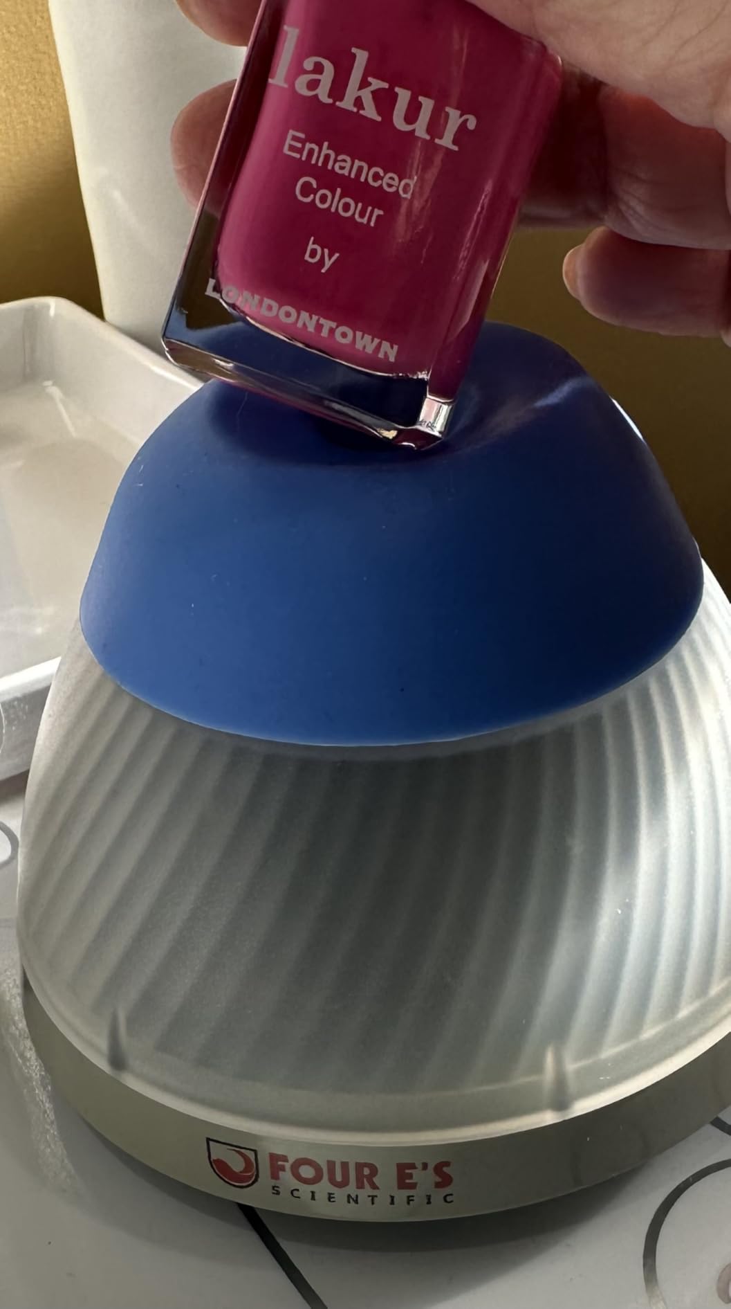 5000 RPM Vortex Mixer Paint Shaker, Fast Mixing Touch Mode for Model Paints, Lash Extensions Adhesive, Nail Polish,Include Extra Silicone Cap & 100 Pcs Stainless Steel Mixing Balls customer photo 2