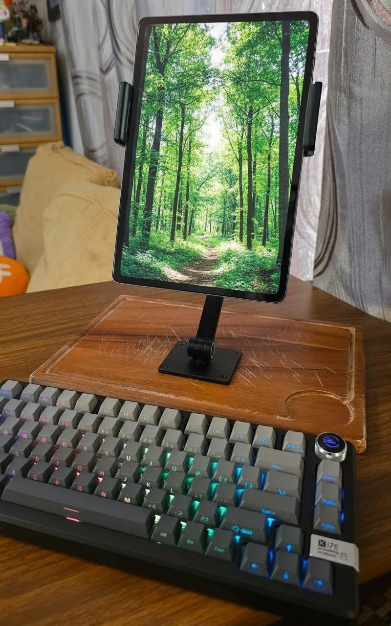 SOLAKAKA KI75 Wireless Mechanical Keyboard, Aluminum Gaming Keyboard 75%, Hot-swappable, Side-Printed PBT Keycaps, 2.4GHz/BT5.0/USB-C RGB Backlit Creamy Keyboards with Knob for PC/Laptop/Mac customer photo 1