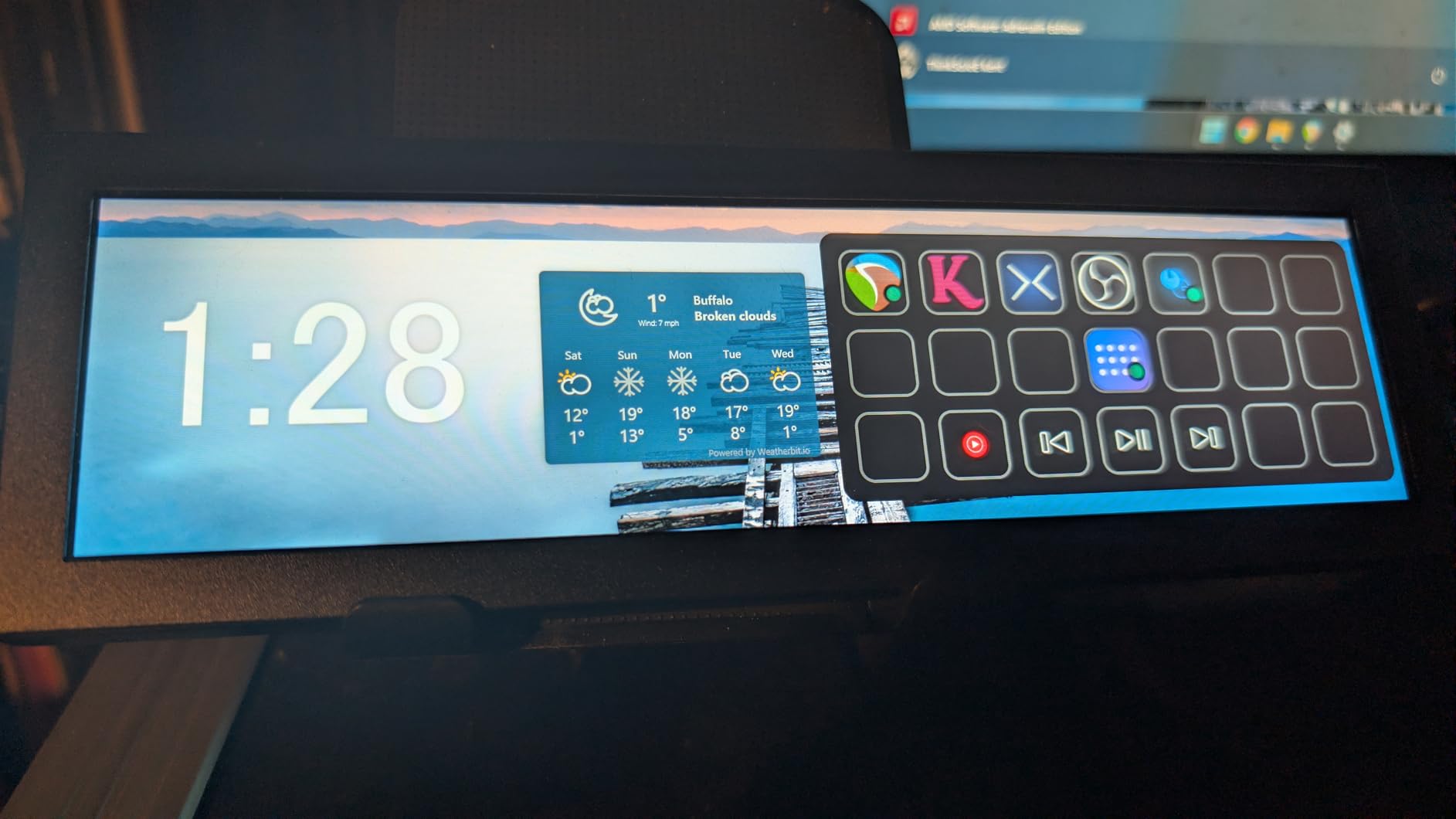 8.8 Inch Touchscreen Computer Secondary Screen 1920x480 FHD IPS LCD Display for PC Case AIDA64 CPU GPU Temperature Monitor, for Raspberry Pi customer photo 2