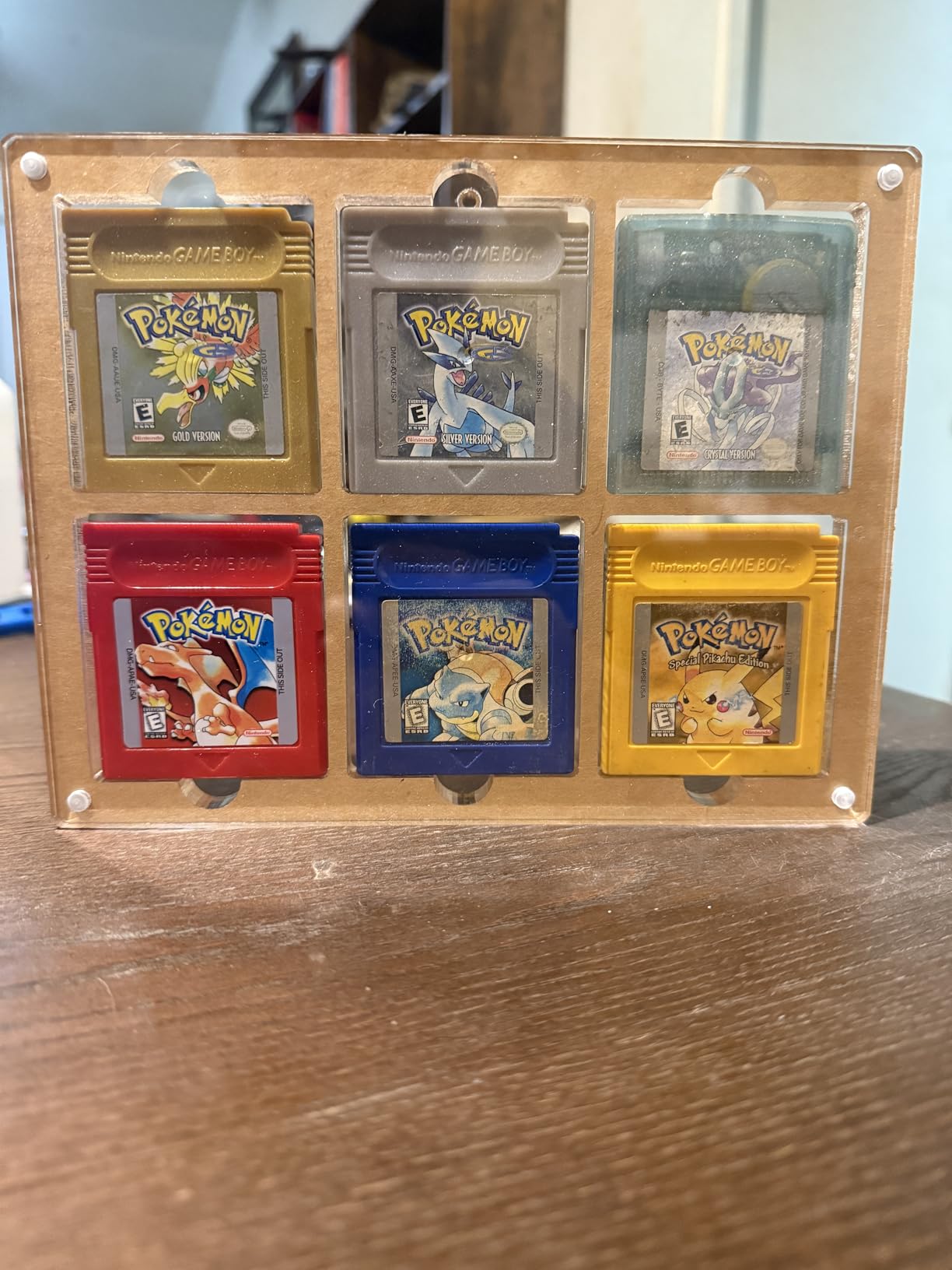 Video Game Cartridges Display Case,Compatible with Gameboy Advance Card Holder,Magnetic Acrylic Frame for Retro Game Gba Cartridge Collection (GBA Game Display, 9 Slot) customer photo 2
