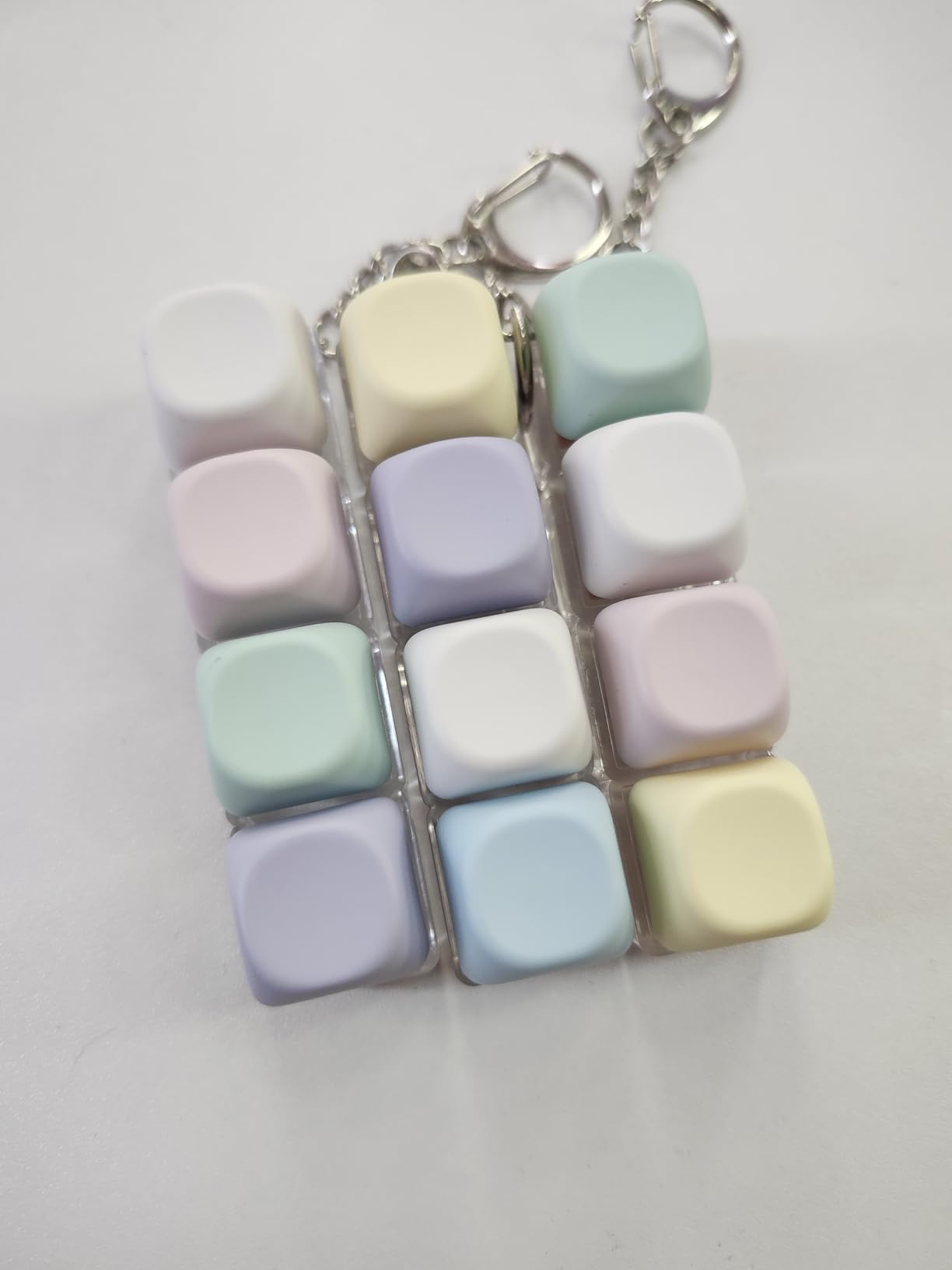 3 Pack Keyboard Fidget Toy - Clicky, Creamy & Silent Stress Relief Fidget Clicker Keychain - Quiet Fidget Toys for Adults, Boost Focus & Calm Anxiety at Work, Travel - Ideal Stress-Relief Gift customer photo 1