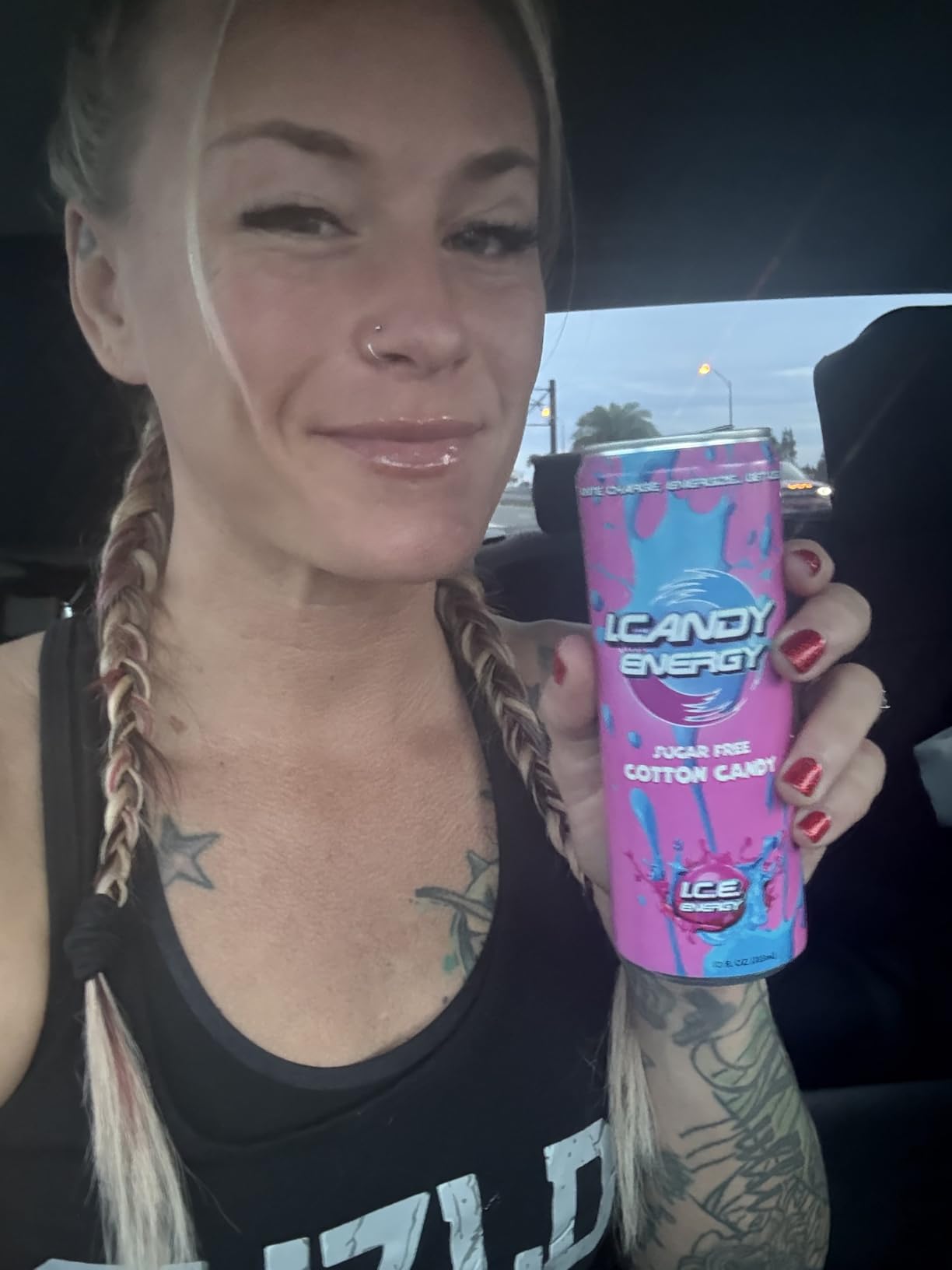 I.CANDY ZERO Energy Drink Caffeine Free, Sugar Free Energy Drinks 4 Pack 12 oz Cans, Zero Sugar Zero Calorie, 250mg Cognizin Citicoline, No Caffeine Mental Focus Energy customer photo 1