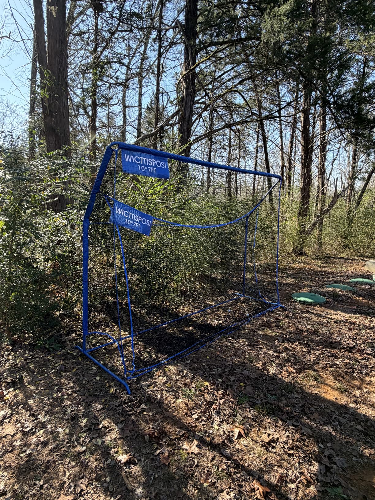 Golf Hitting Net with Extra Striking Net, 10x7ft/7x7ft Heavy Duty Golf Practice Nets for Golfers Backyard Driving Swing, Golf Impact Cage Metal Frame with Storage Bag&Elevated Base, Indoor Outdoor Use customer photo 1