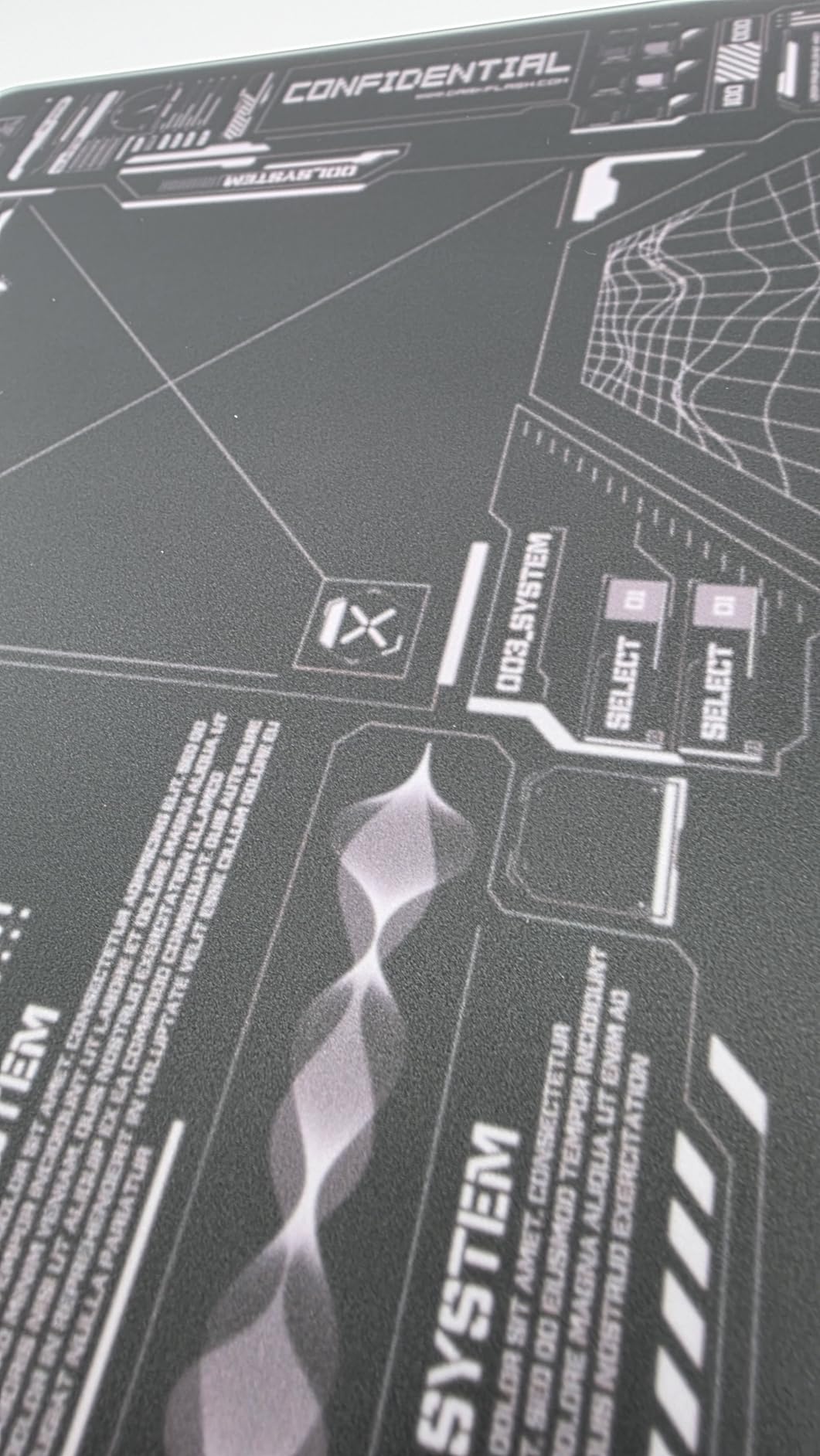 darkFlash Glass Mouse Pad 11.8x10.2 Inch, Ultra-Smooth Tempered Surface, Precision Tracking, Anti-Slip Rubber Base, Durable Etched Finish, Ideal for Gaming & Work (Black, 11.8L x 10.2W inches) customer photo 2