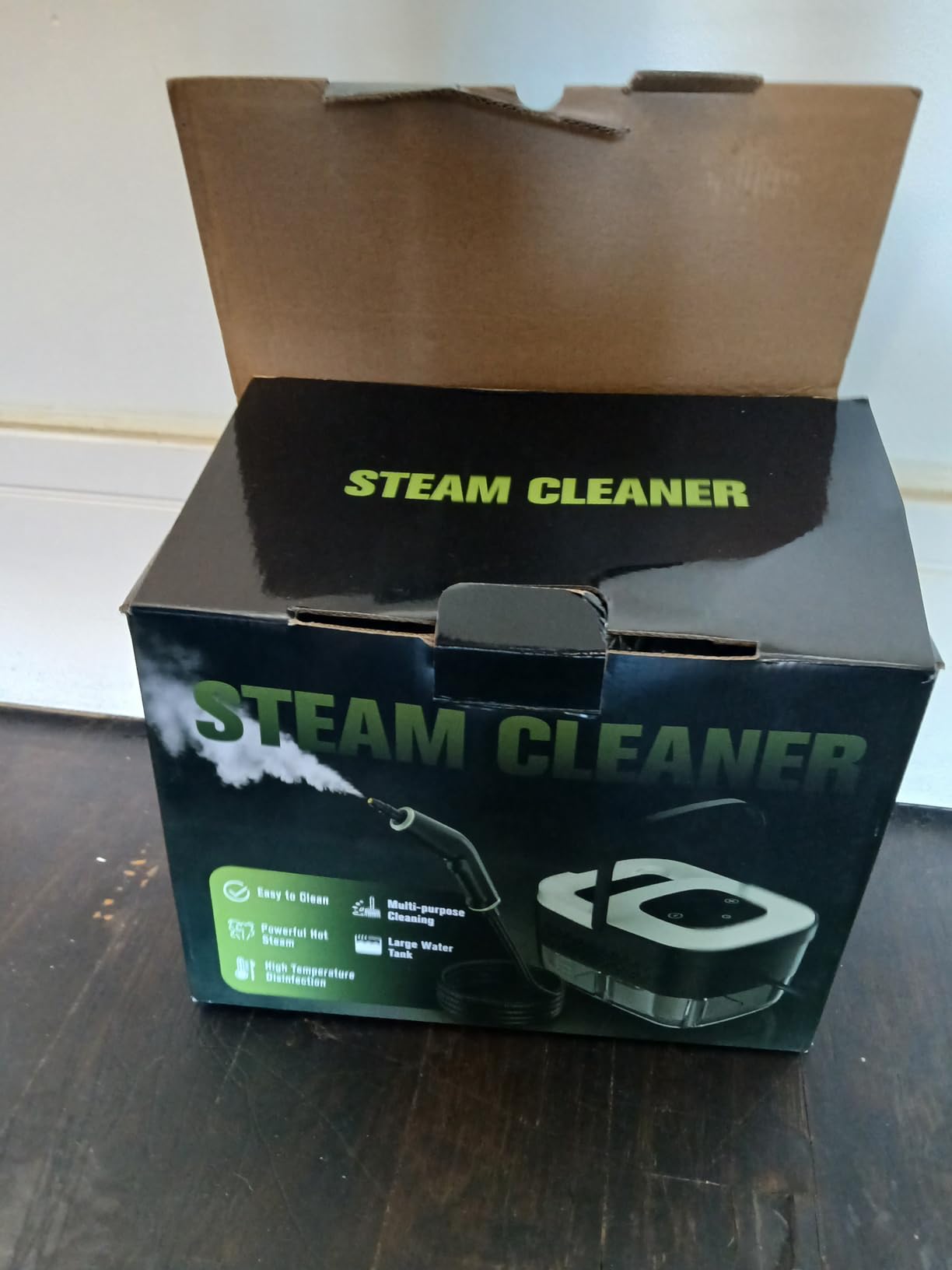 Steam Cleaner, Portable Steamer for Cleaning with 16pcs Accessories, 6-Level Adjustable, 15s Heat-Up, Handheld Steam Cleaner for Home for Tile, Grease, Dirt, Grout, Car Detailing, Green customer photo 2