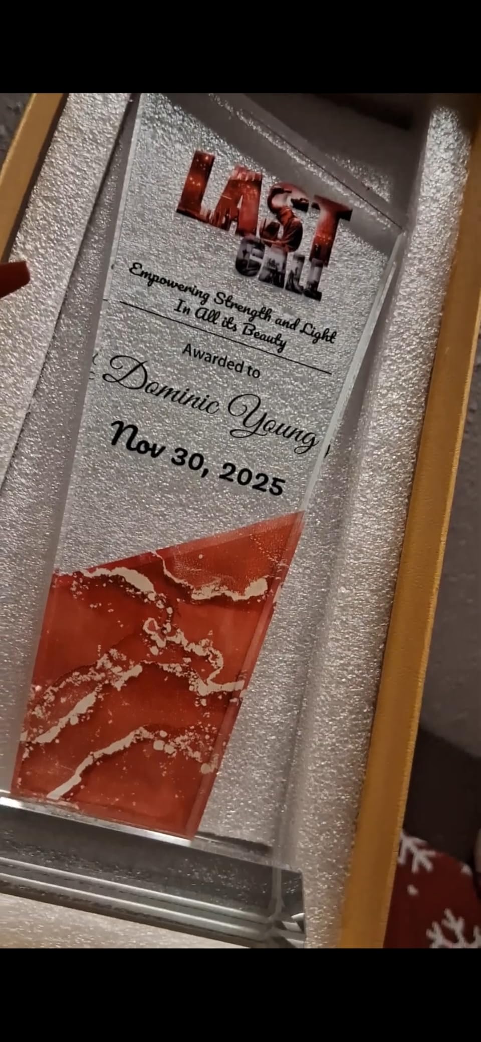 Custom Crystal Trophy Award, Personalized Awards and Trophies with Text Logo Photo for Corporate, Sports, Academic Events, Retirement, Thank You Gifts customer photo 2
