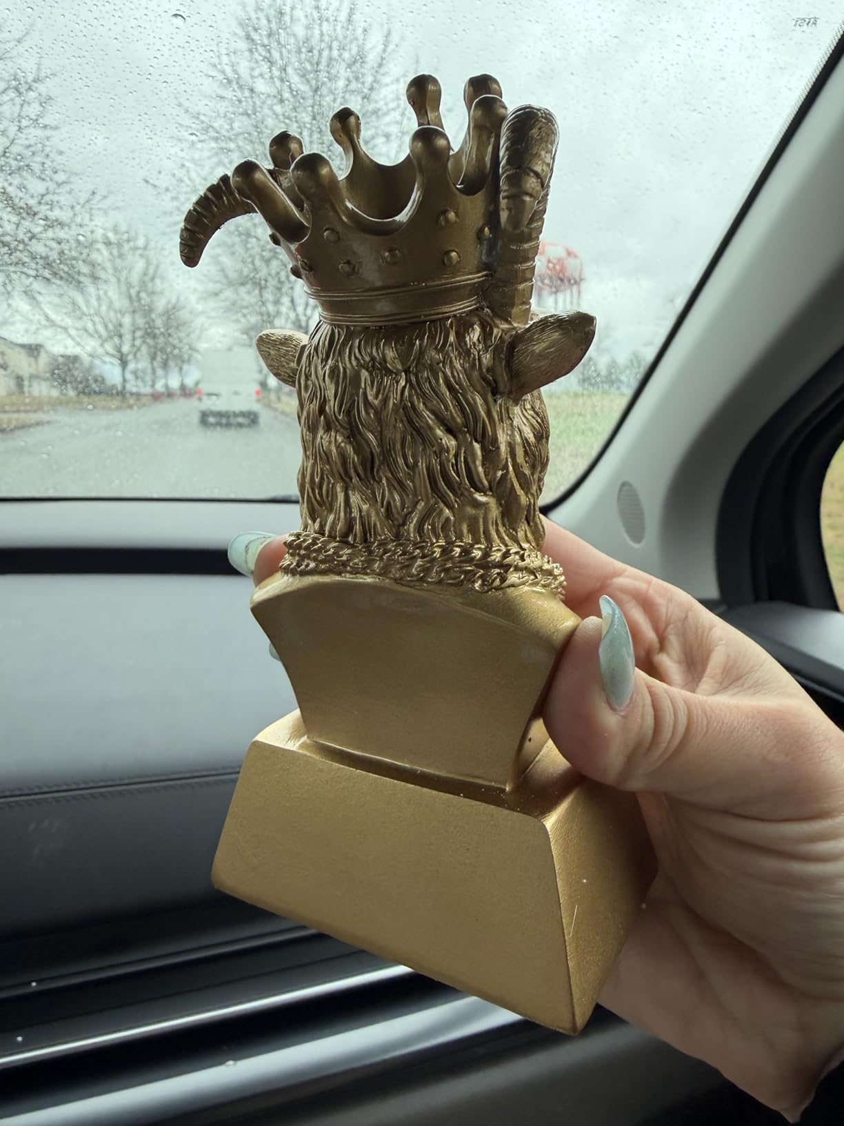 Goat Trophy Winner Award - Handmade 6 Inch Funny Greatest of All Time Trophy for Fantasy Football Champion, Office MVP, Employee Recognition, Boss & Coworker,Winner & Gag Gifts for Men, Friends customer photo 2