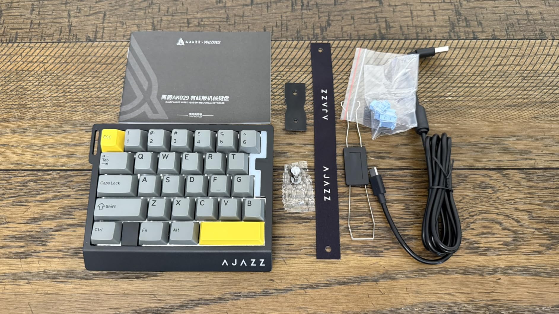 MechLands AJAZZ AK029 One Handed Gaming Keyboard, 8Khz Polling, 29 Keys Rapid Fast Wired Keyboard, SOCD & DKS, Magnetic Switch, Adjustable Actuation, RGB Backlits, Aluminum Plate (Black) customer photo 2