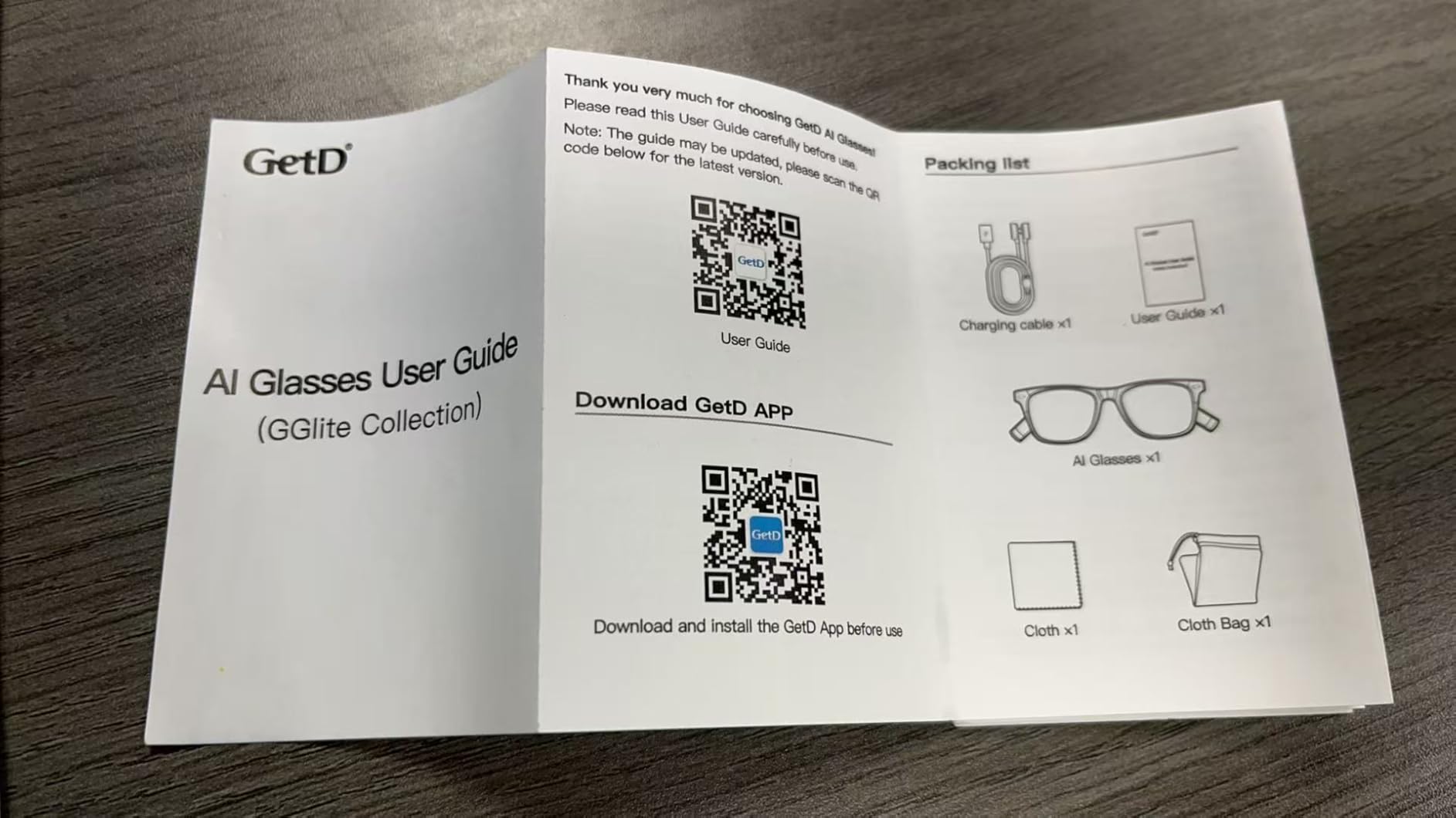 GetD 2026 AI Glasses for Men & Women, Smart Glasses Powered by ChatGPT, AI Real-time Translation with 145 Languages, 11H Music Play, Bluetooth Glasses with Photochromic Lens customer photo 2