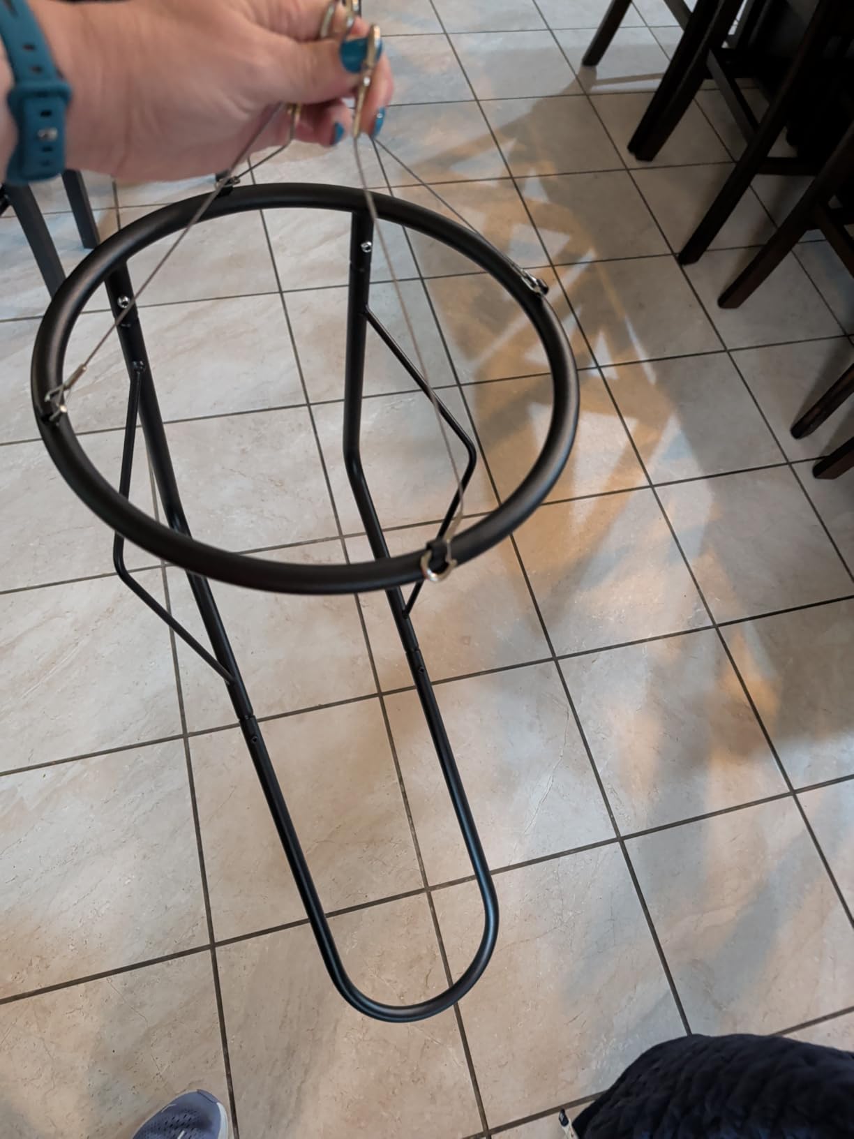 Basketball Rebounder, Heavy Duty and Quick Release Basketball Return Attachment, 180 Degree Rotatable Chute Shot Returner customer photo 1