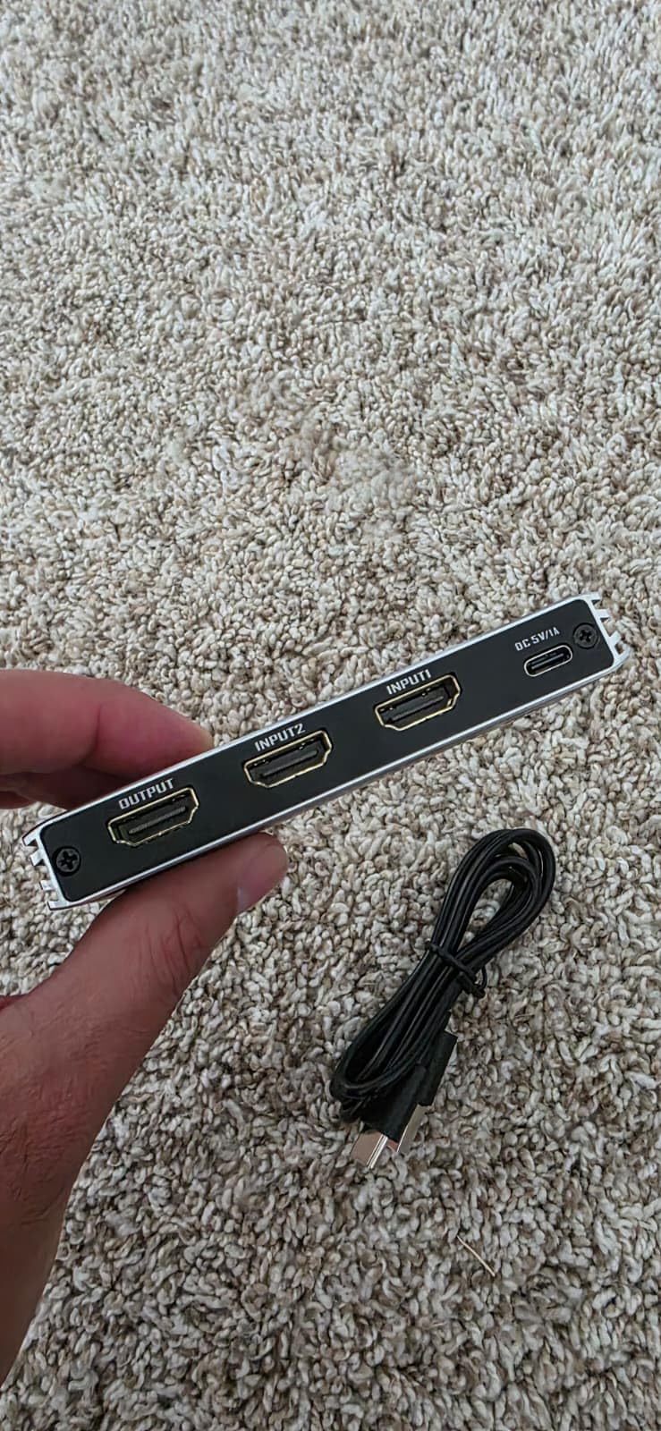 8K HDMI 2.1 Switch, HDMI 2.1 Switcher 5 in 1 Out Supports CEC 8K@60Hz, 4K@240Hz, 1080P@480Hz, HDCP 2.3 HDR 3D Dolby Atmos VRR Compatible with PS5 Xbox Blu-Ray Player with IR Remote Controller customer photo 2