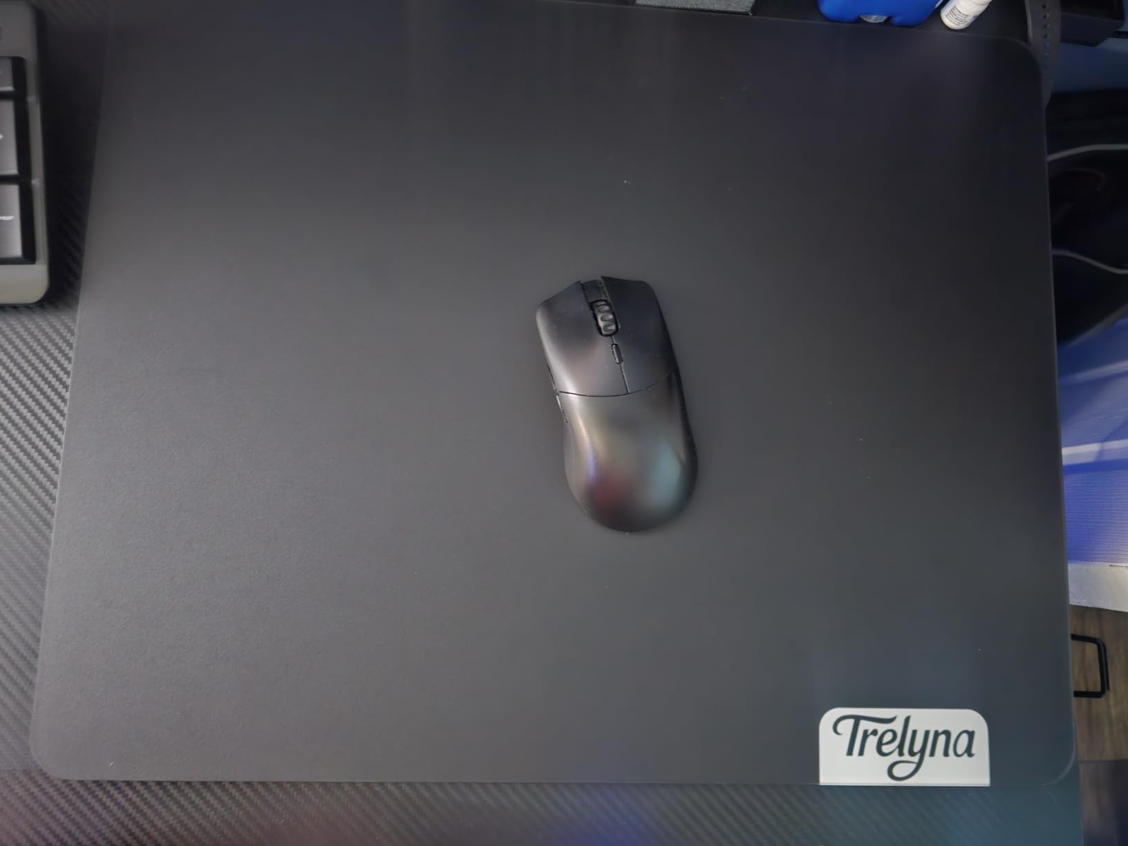 TR500 Glass Gaming Mouse Pad, Extra Large Hard Mousepad - 19.7
