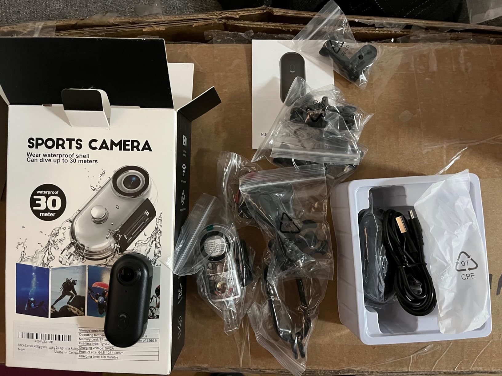 Action Camera 4K (128GB), 2026 Refresh POV Camera Hands-Free, Mini Body Camera WiFi with Waterproof Case, Wearable Sports Snap Cam, Thumb Helmet Cam for Horse Riding Motorcycle Vlogging Fishing customer photo 2