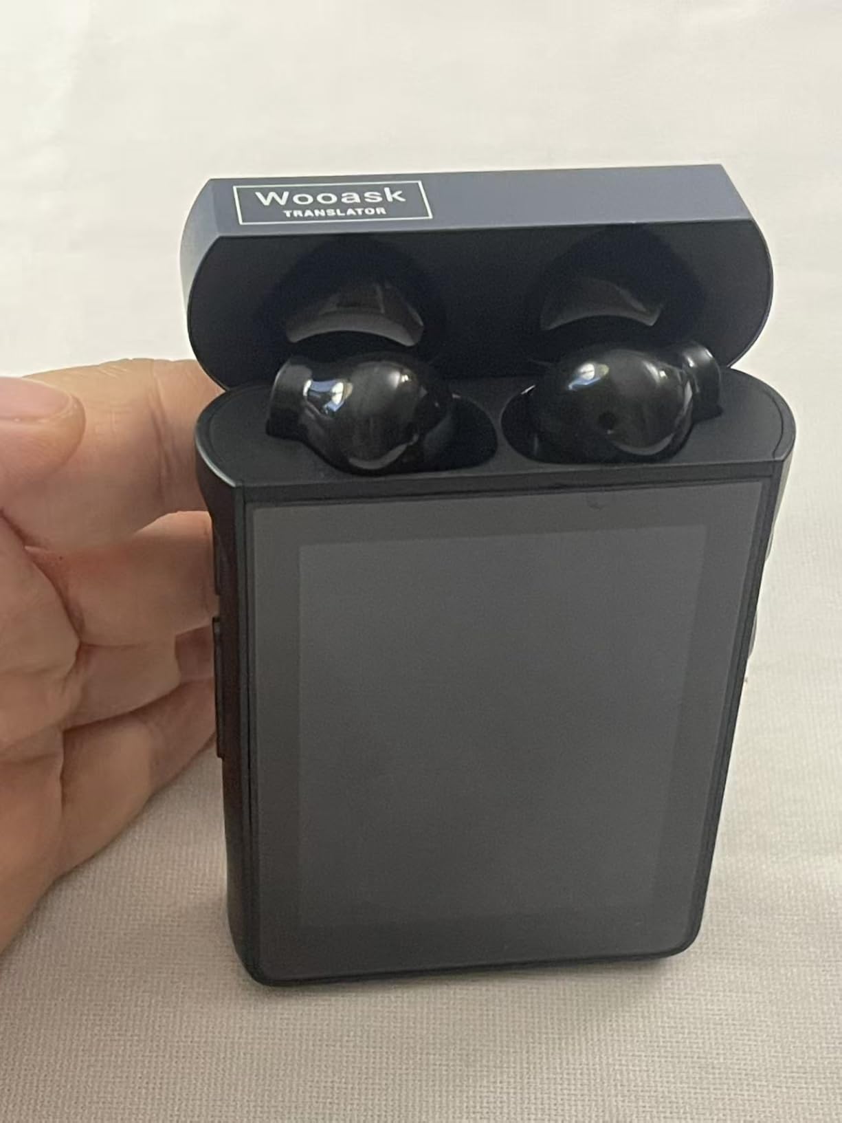 WOOASK A9 Translation Earbuds No App Needed, 144 Languages AI Translator Real-Time with ChatGPT, 4G SIM Card Slot for Calls/Hotspot, Online/Offline/Photo Translation for Global Business Travel customer photo 2