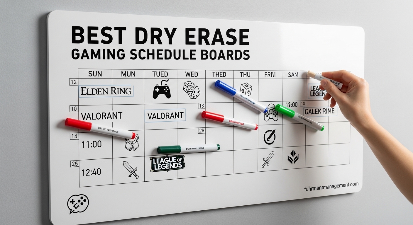 Best Dry Erase Gaming Schedule Boards