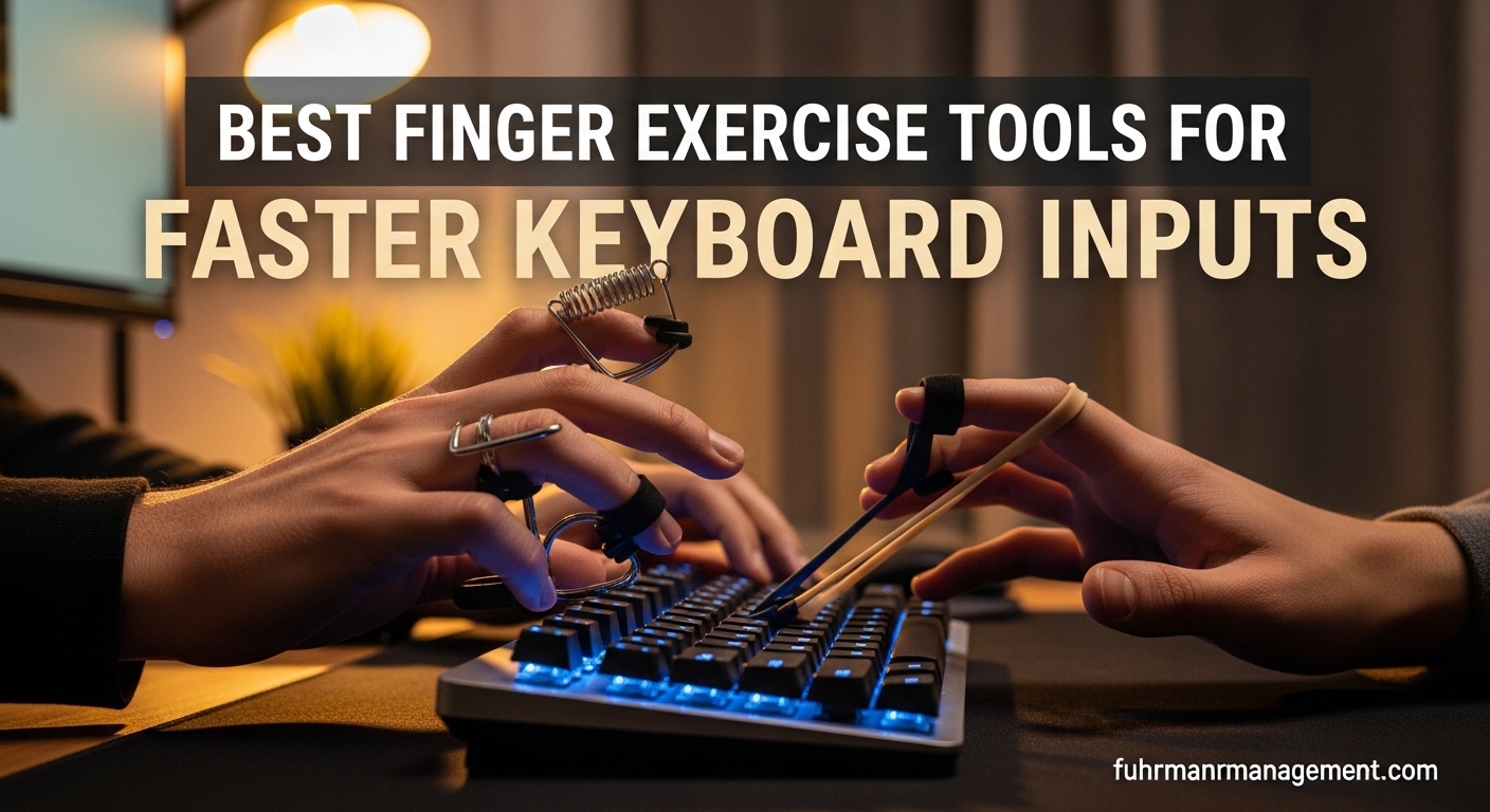 Best Finger Exercise Tools for Faster Keyboard Inputs