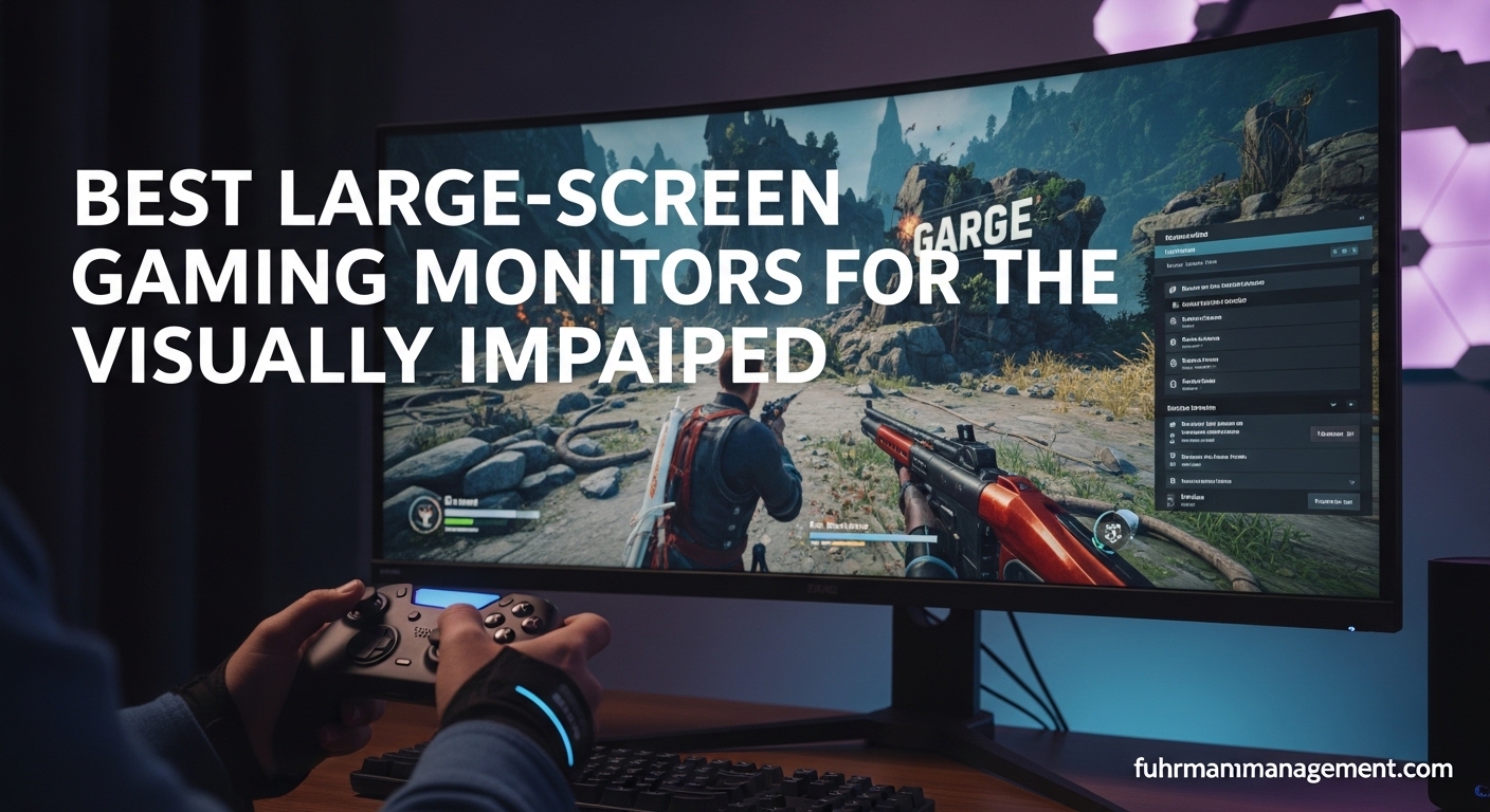 Best Large-Screen Gaming Monitors Visually Impaired