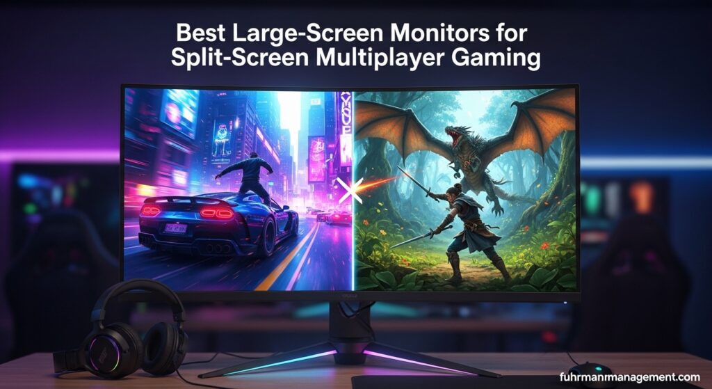 Best Large-Screen Monitors for Split-Screen Multiplayer Gaming